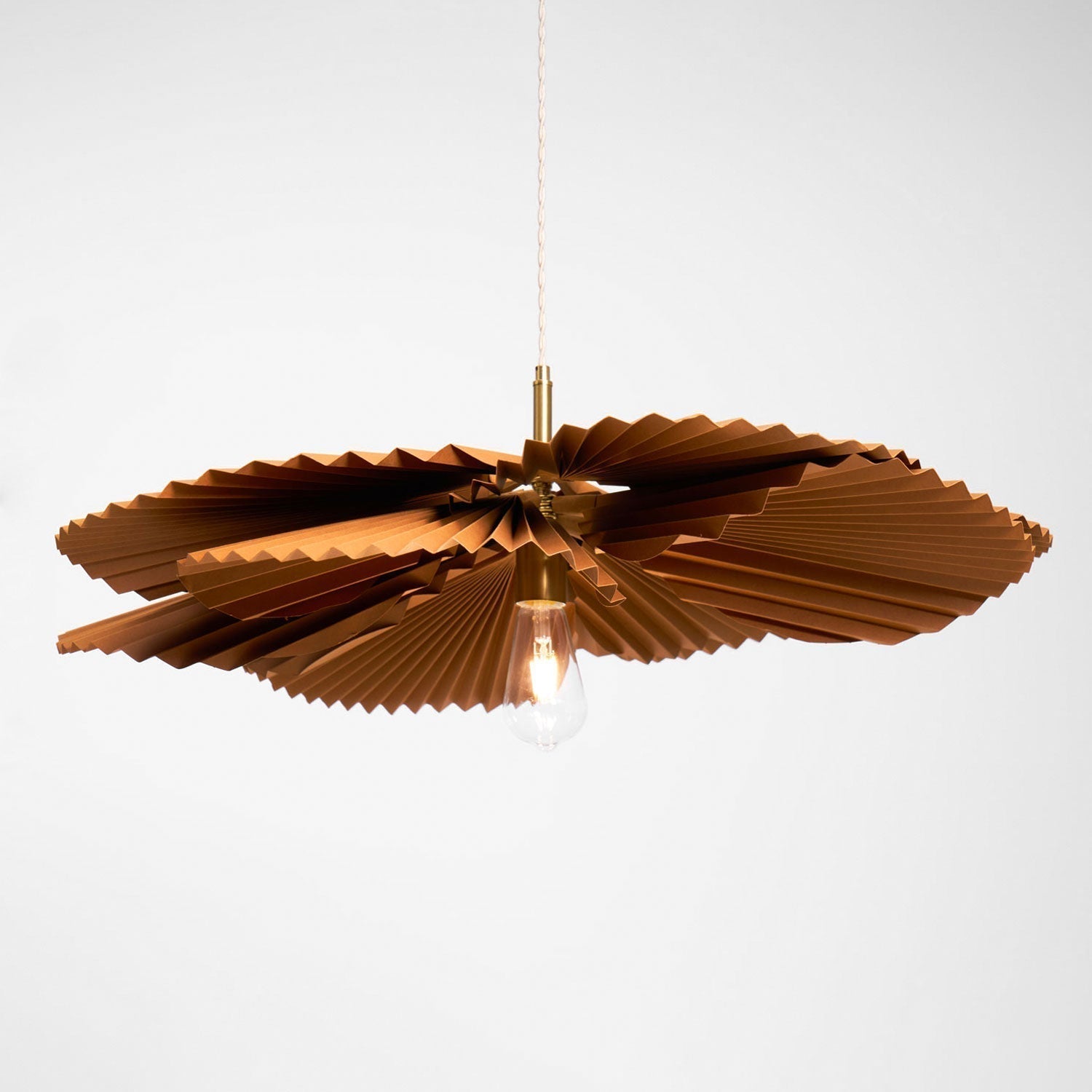 Lustra Suspension Lampe Feuille de Lotus en Papier Pliée Florale