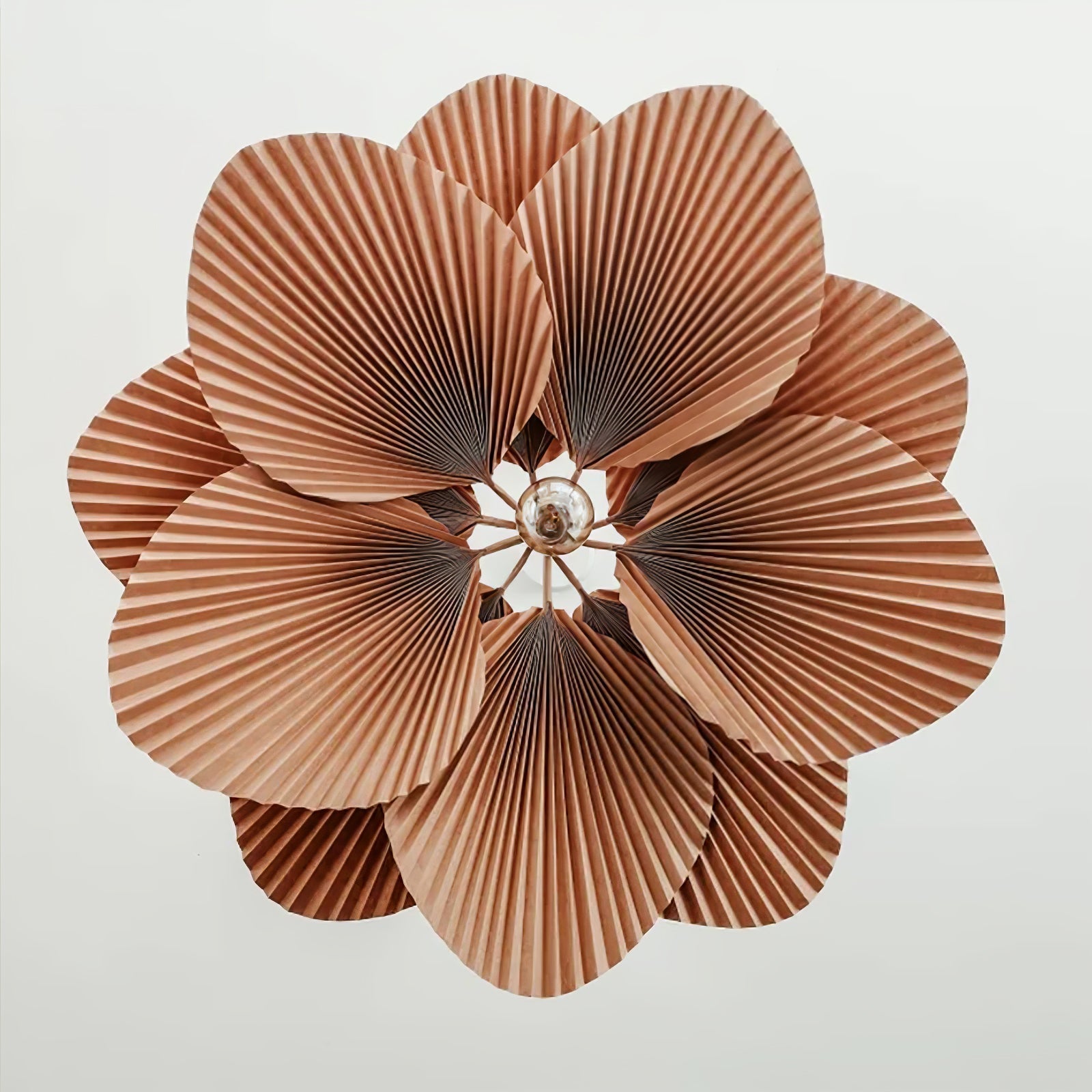 Lustra Suspension Lampe Feuille de Lotus en Papier Pliée Florale