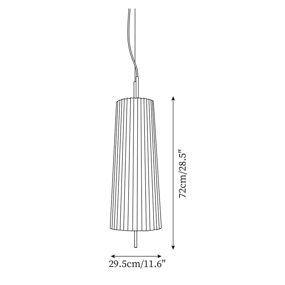 Folie Suspension Plissée Minimaliste Sérénité
