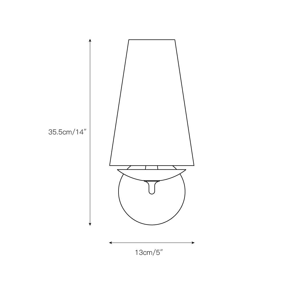 Avraee Applique Murale Laiton Tissu Minimaliste Moderne