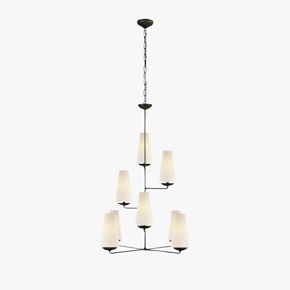 Lustra Lustre Vertical en Cuivre et Lin