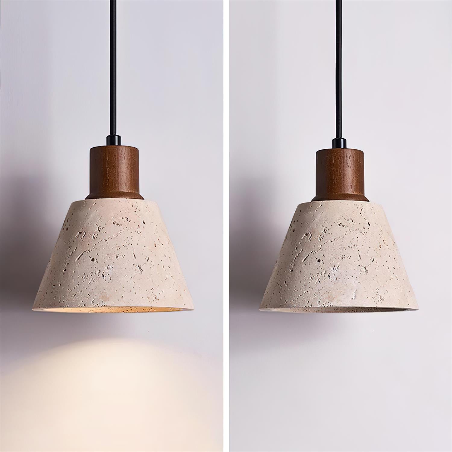 Ritta Suspension Travertin Moderne En Groupe