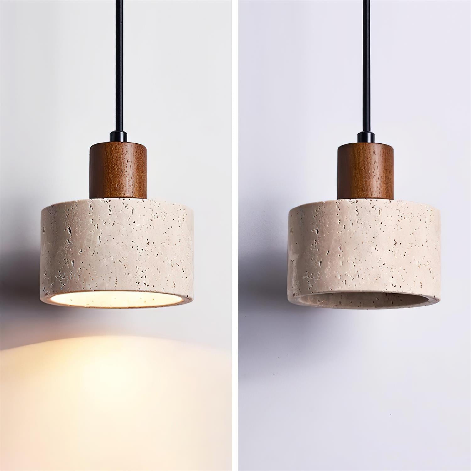 Ritta Suspension Travertin Moderne En Groupe