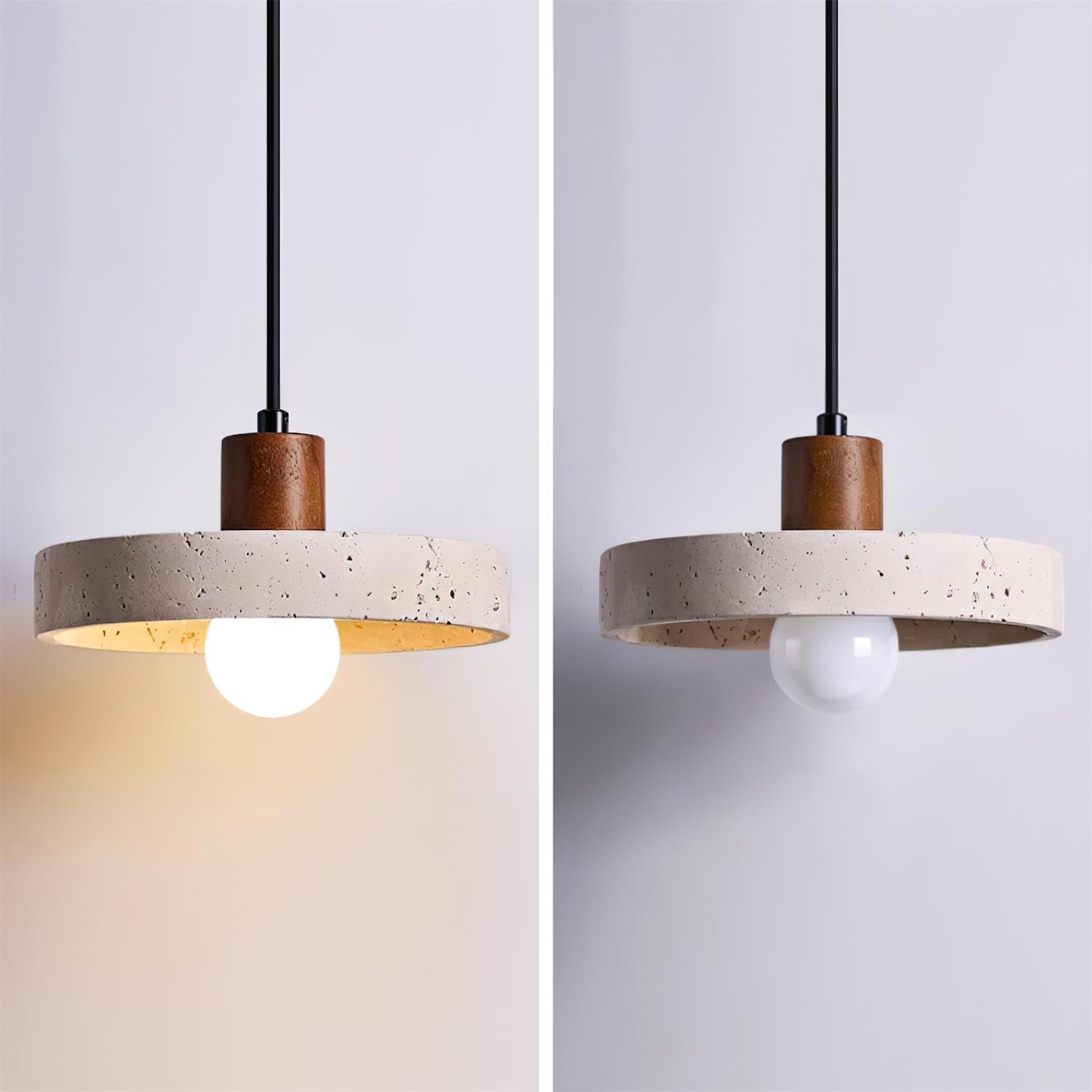 Ritta Suspension Travertin Moderne En Groupe