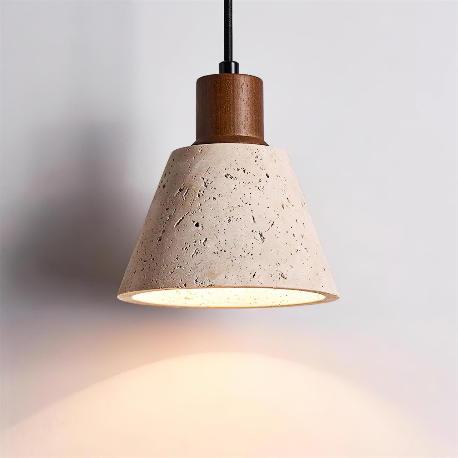 Ritta Suspension Travertin Moderne En Groupe