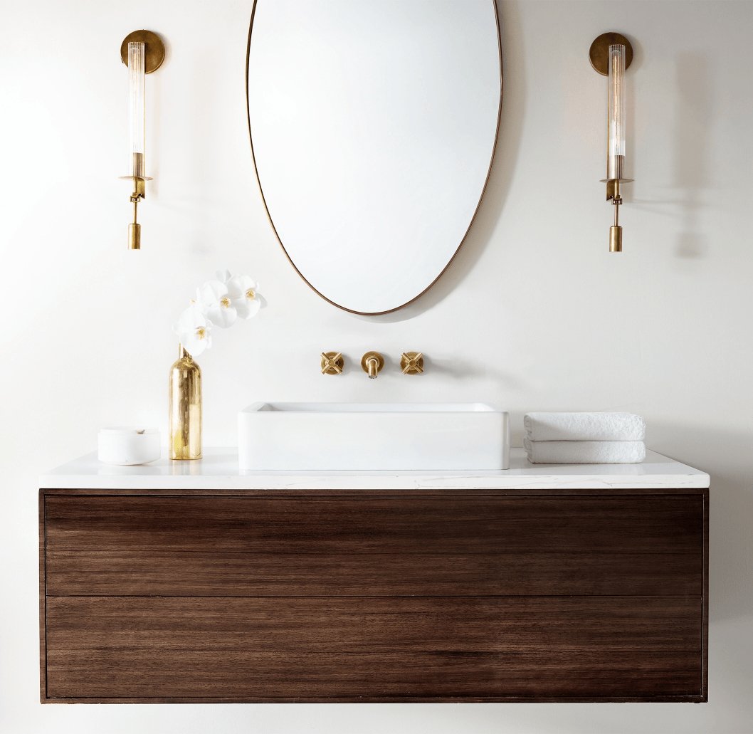 Ceshaisra French Classicism Plug-in Brass Glass Wall Lamp