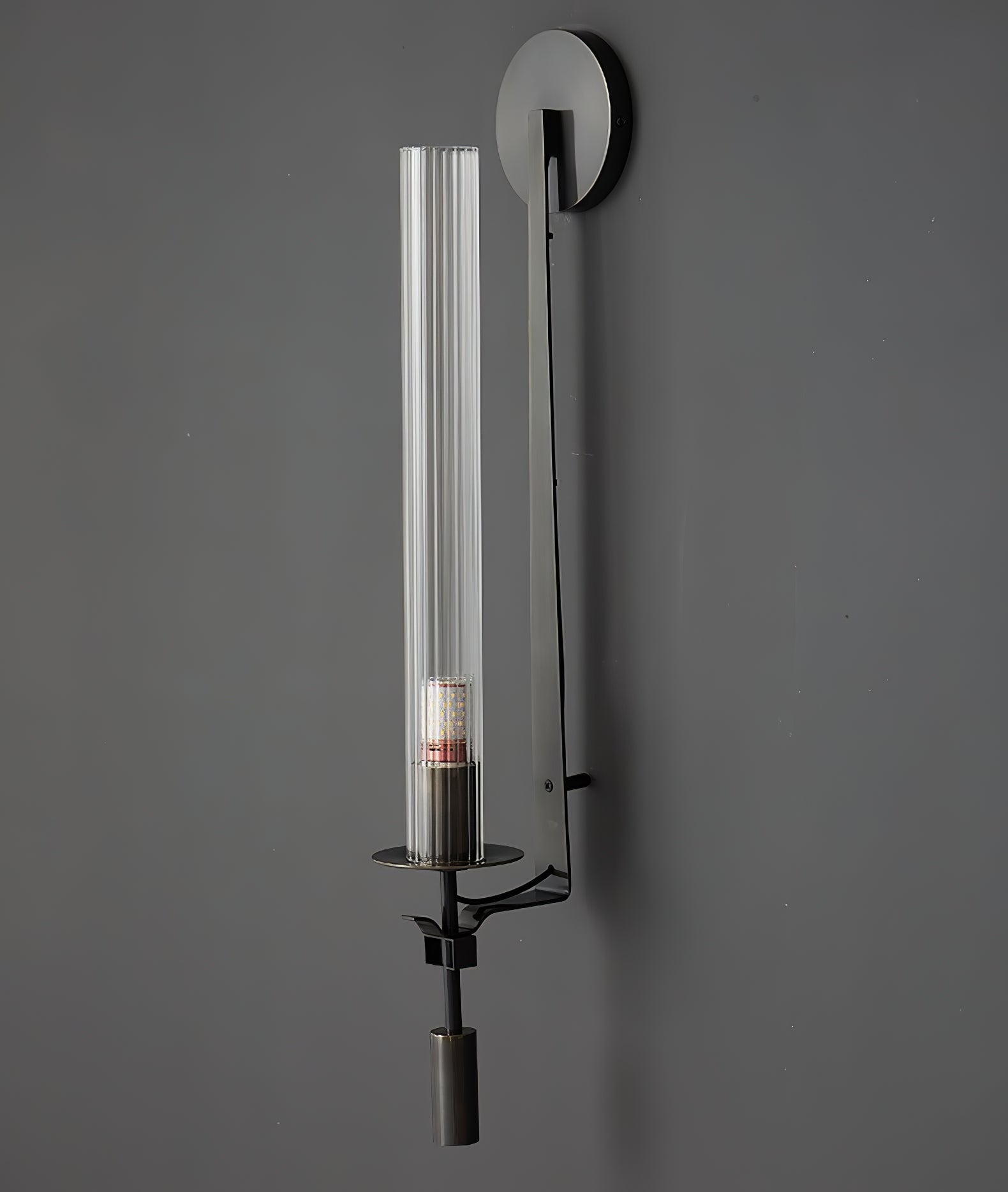 Lustra Applique Murale Laiton Minimaliste Verre Cannelé