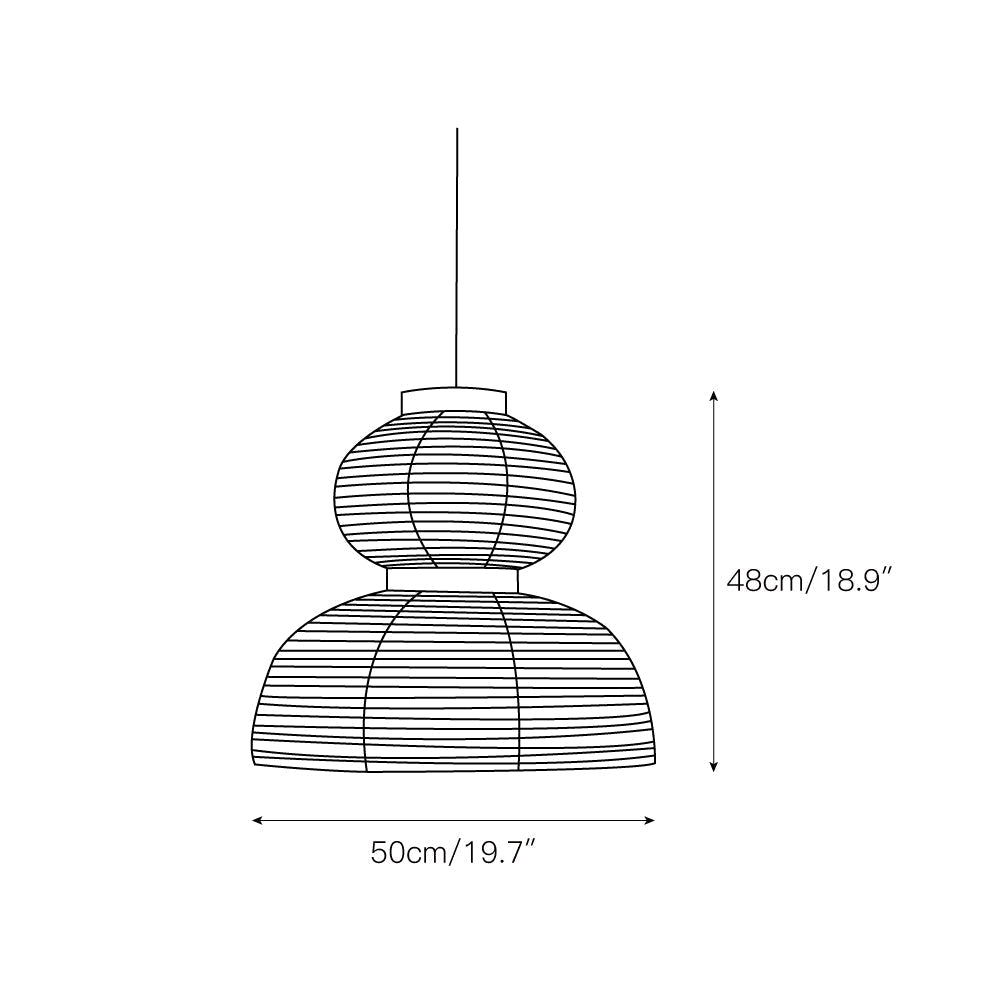 Cutheion Suspension Papier De Riz Créativité Individuelle
