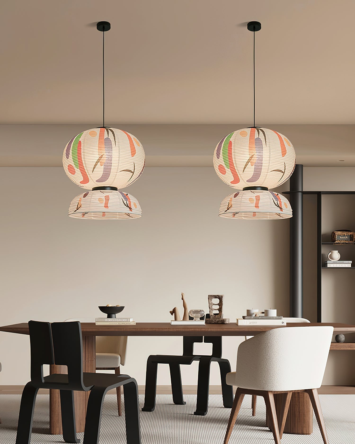 Formakami Suspension Abat-jour en Papier Abstrait