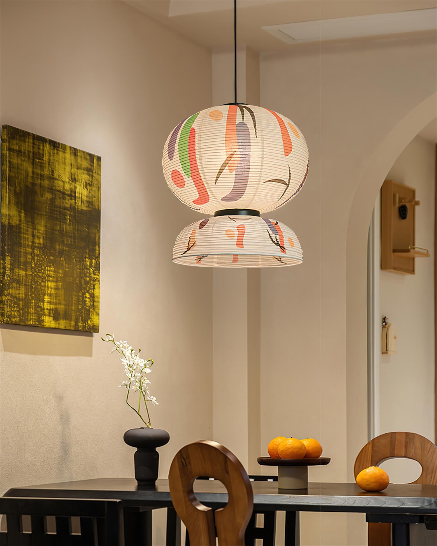 Formakami Suspension Abat-jour en Papier Abstrait