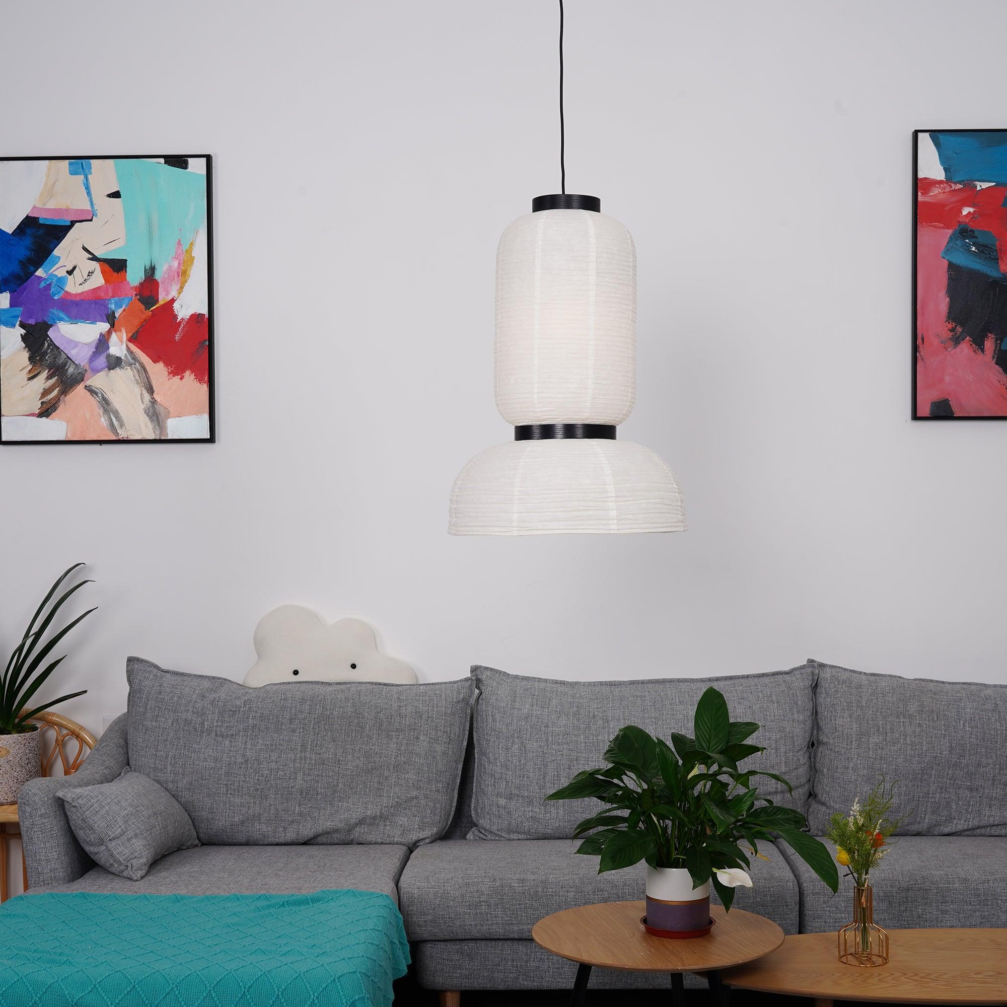 Tessire Lampe Suspendue Scandinave en Papier