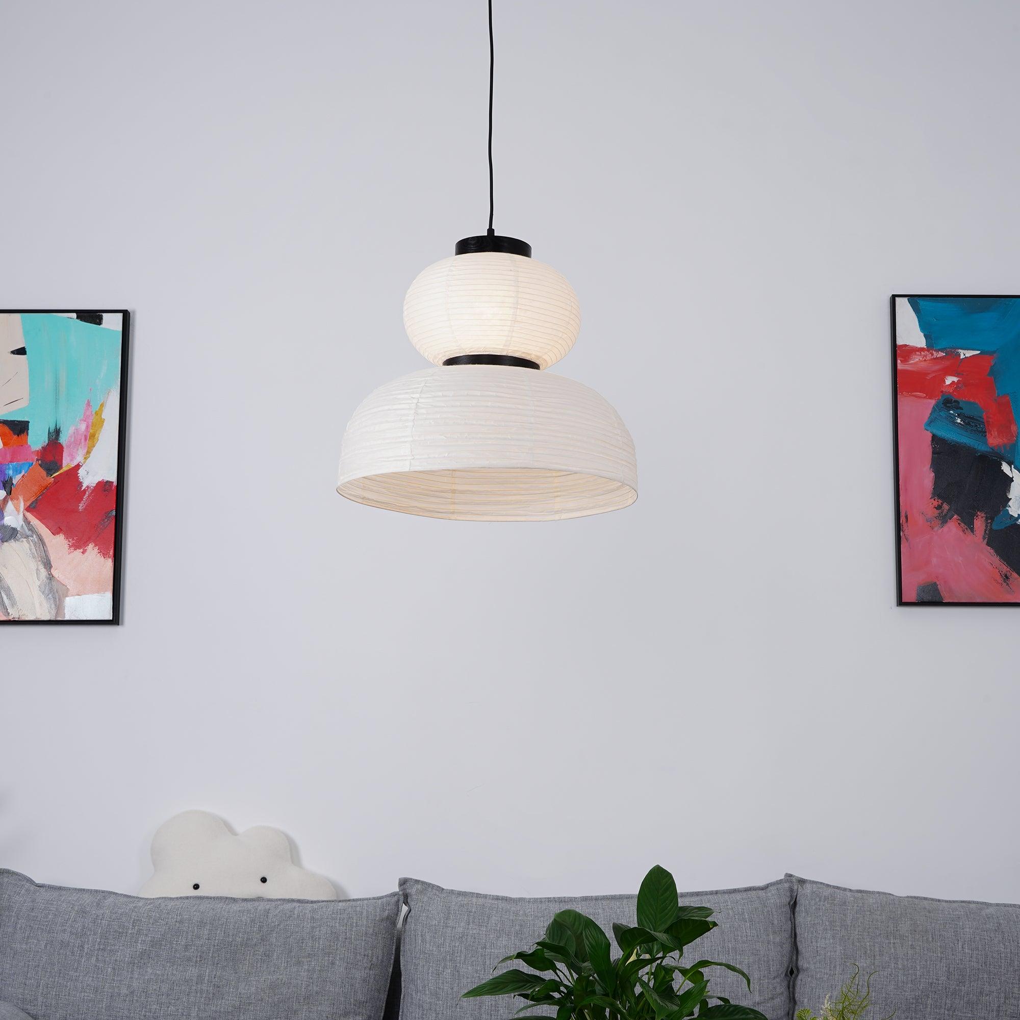 Tessire Lampe Suspendue Scandinave en Papier