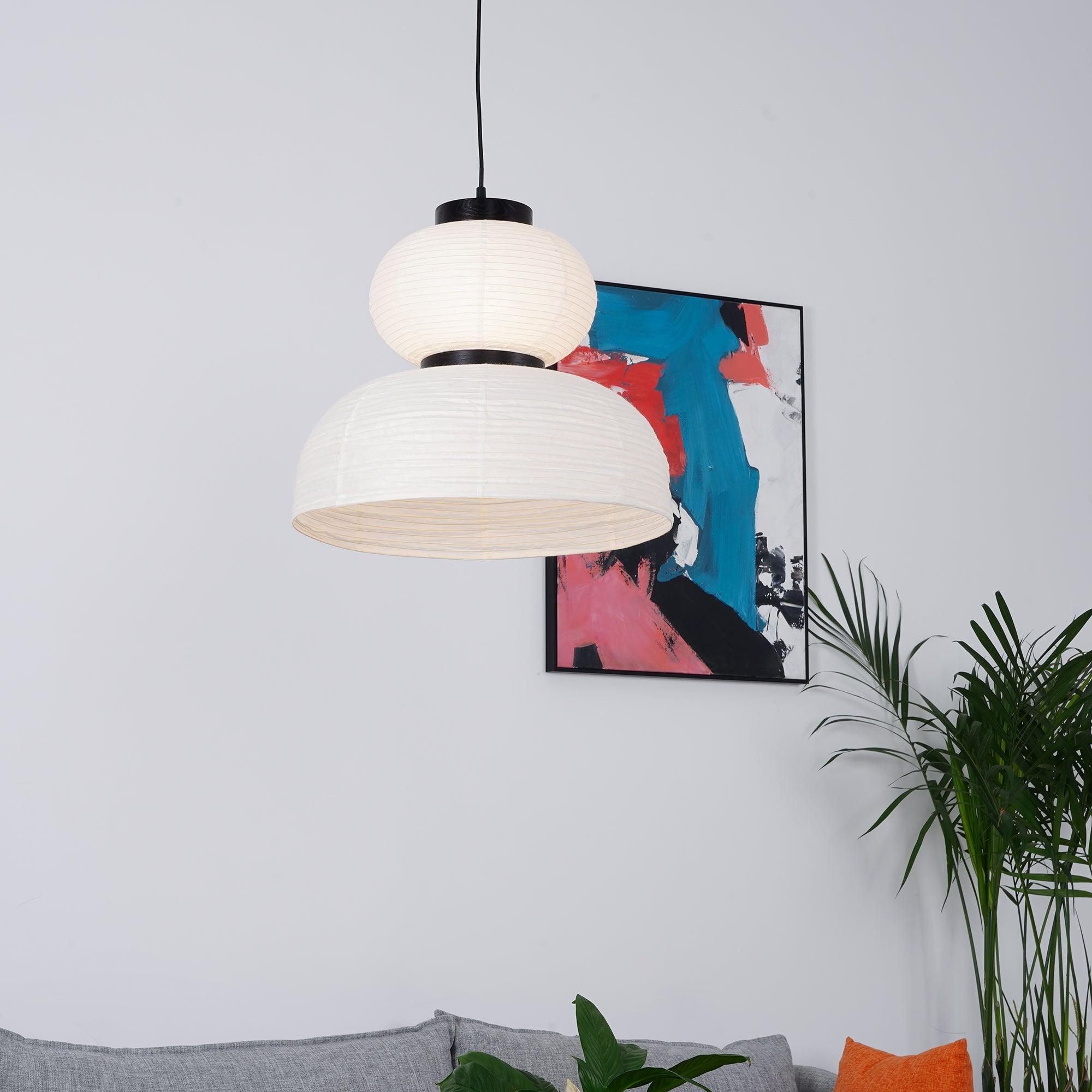 Tessire Lampe Suspendue Scandinave en Papier