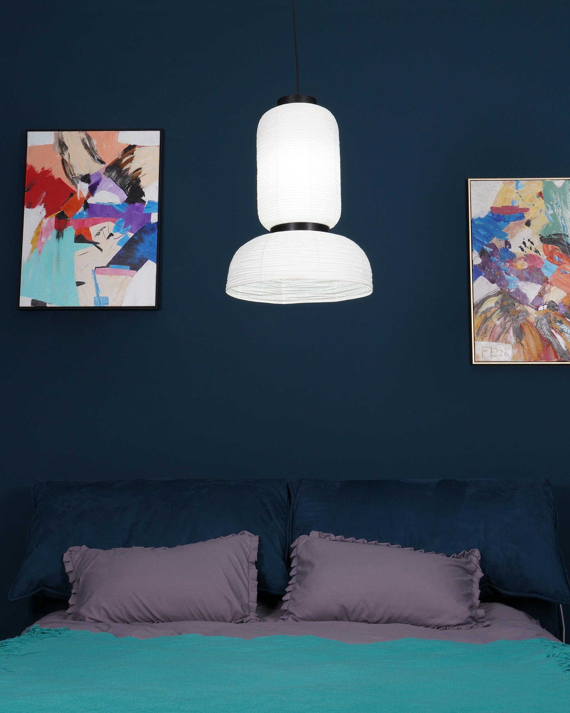 Tessire Lampe Suspendue Scandinave en Papier