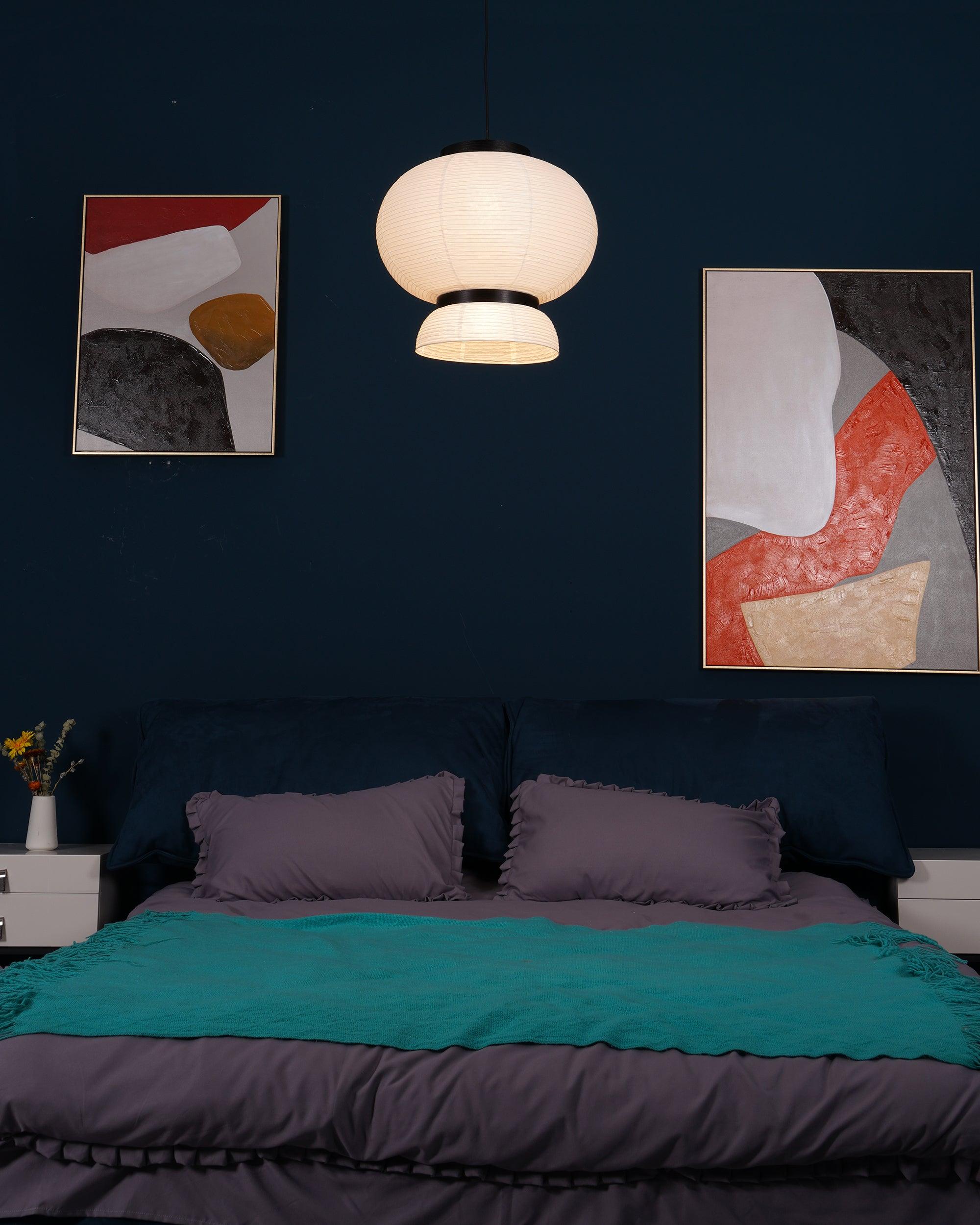 Tessire Lampe Suspendue Scandinave en Papier