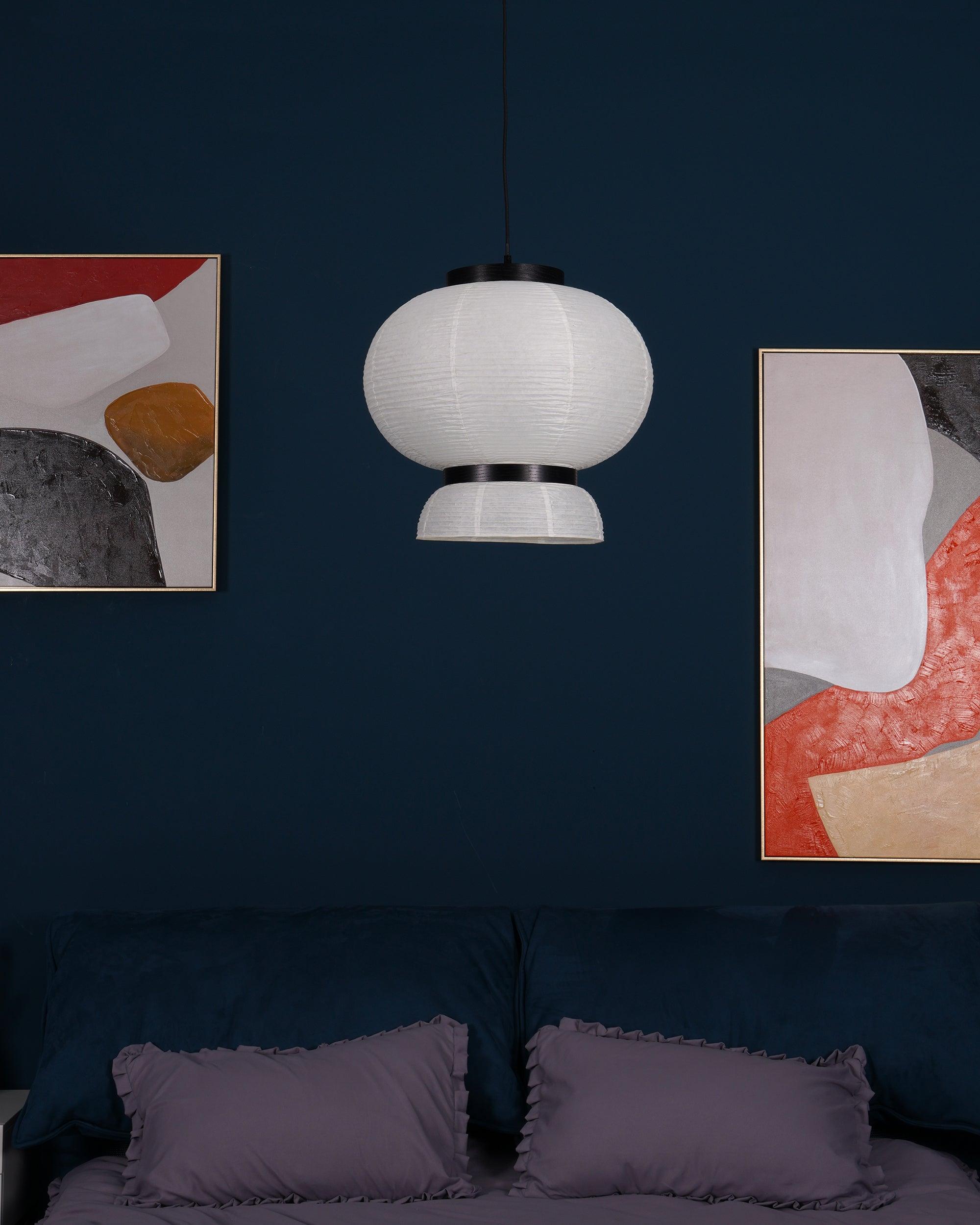 Tessire Lampe Suspendue Scandinave en Papier
