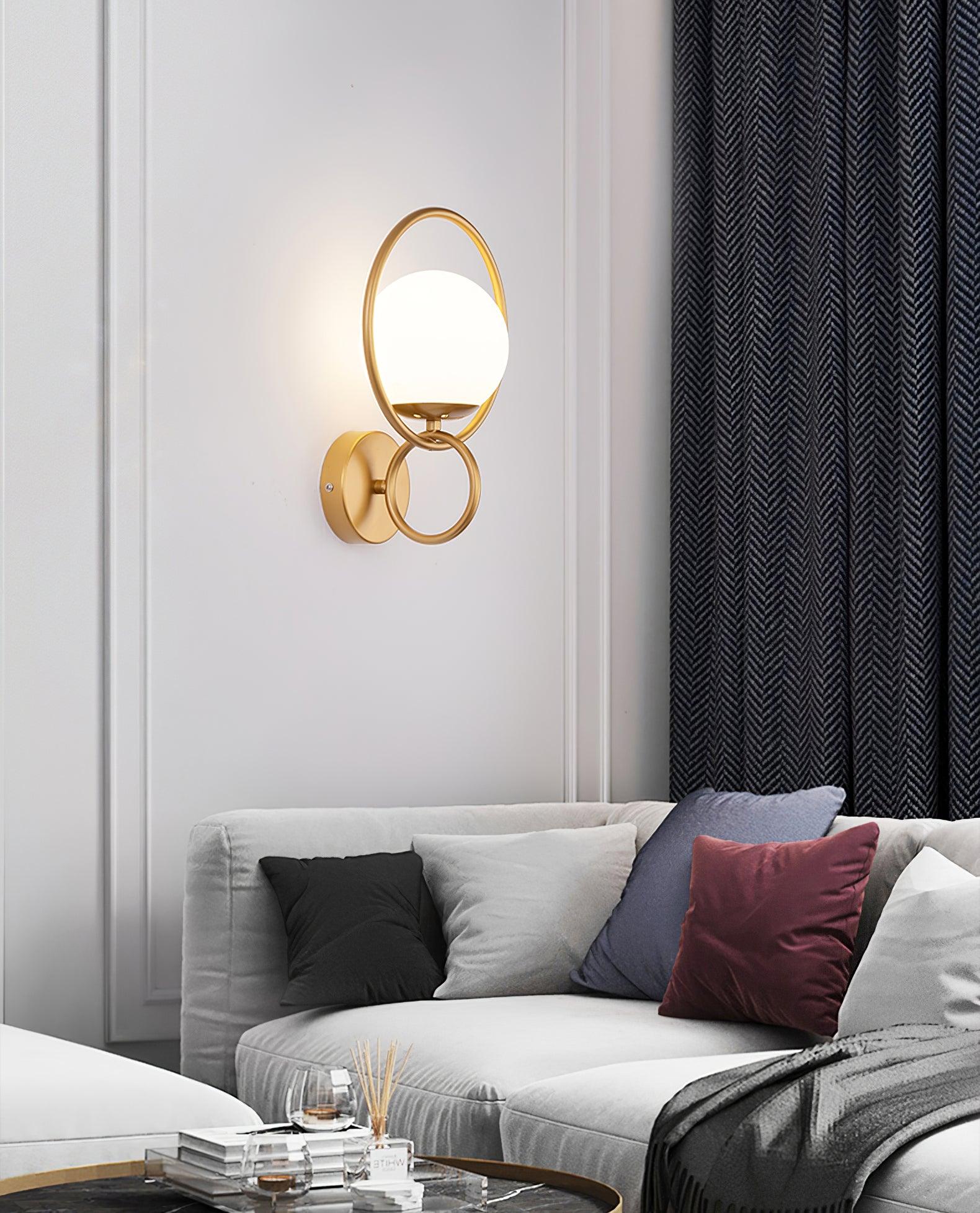 Zesilan Lampe Murale en Verre Moderne Élégante