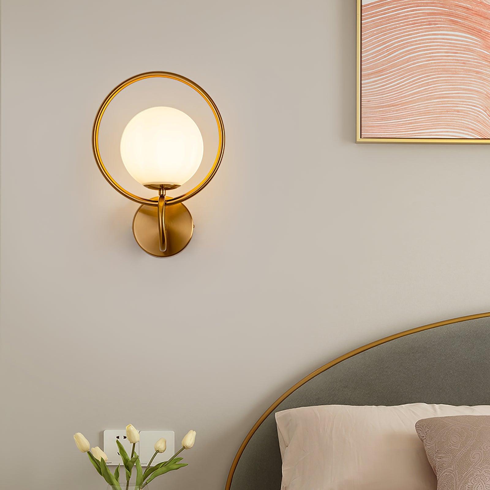 Zesilan Lampe Murale en Verre Moderne Élégante