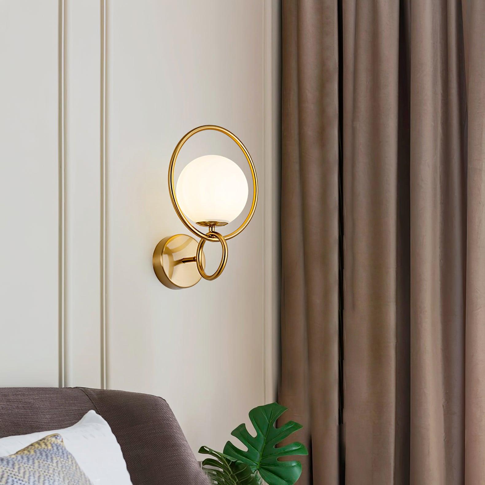 Zesilan Lampe Murale en Verre Moderne Élégante