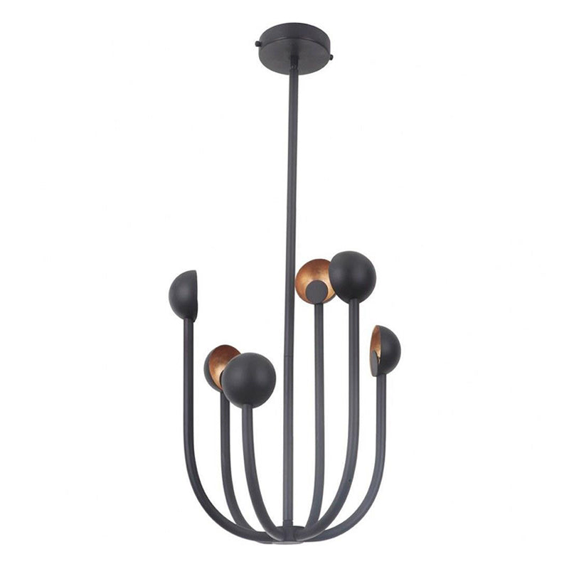 Ortalara Lustre Métal Noir Moderne Minimaliste