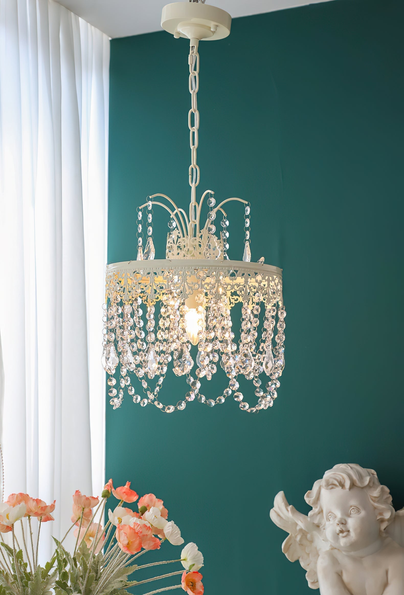 Ershaa Lustre Métal Cristal Luxe Postmoderne