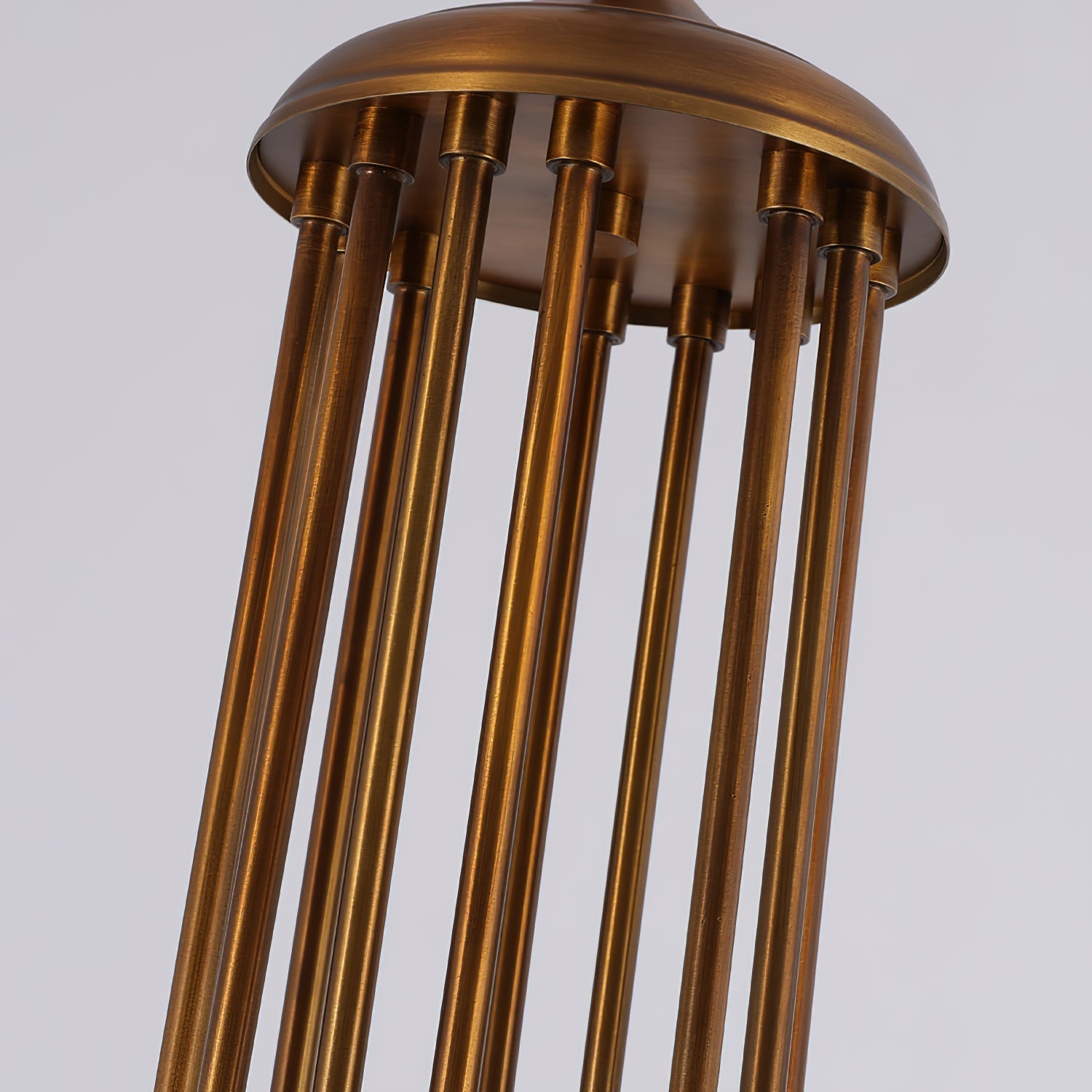 Ilsilis Lustre Métal Laiton Ambre Vintage Industriel