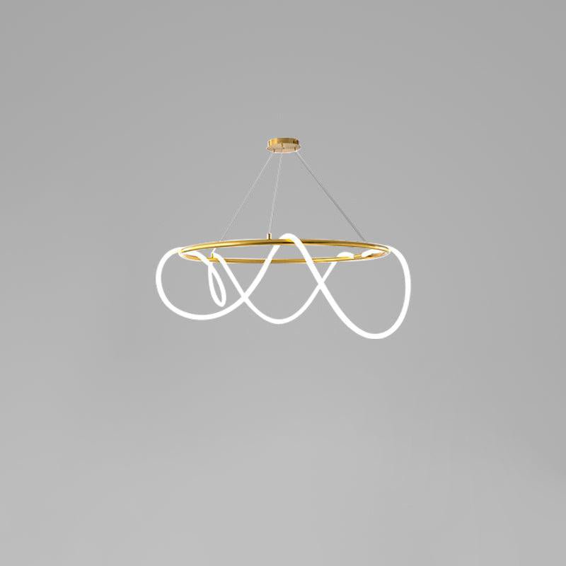 Lustra Lustre Flexible Silicone Courbe Moderne Élégant