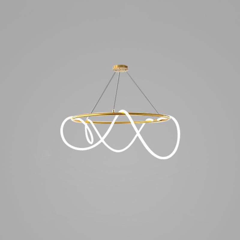 Lustra Lustre Flexible Silicone Courbe Moderne Élégant