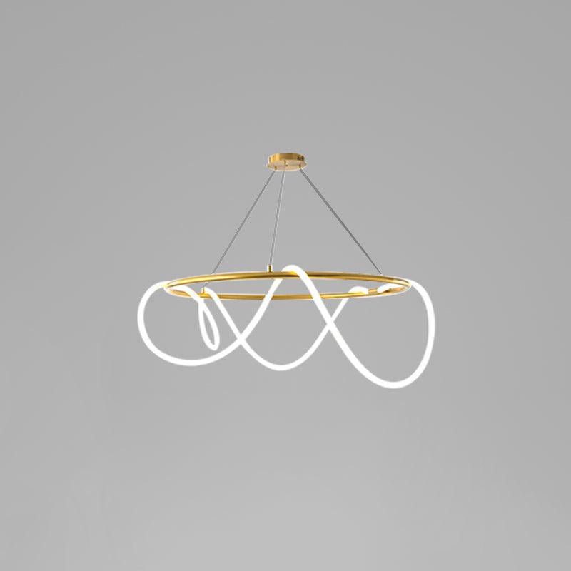 Lustra Lustre Flexible Silicone Courbe Moderne Élégant