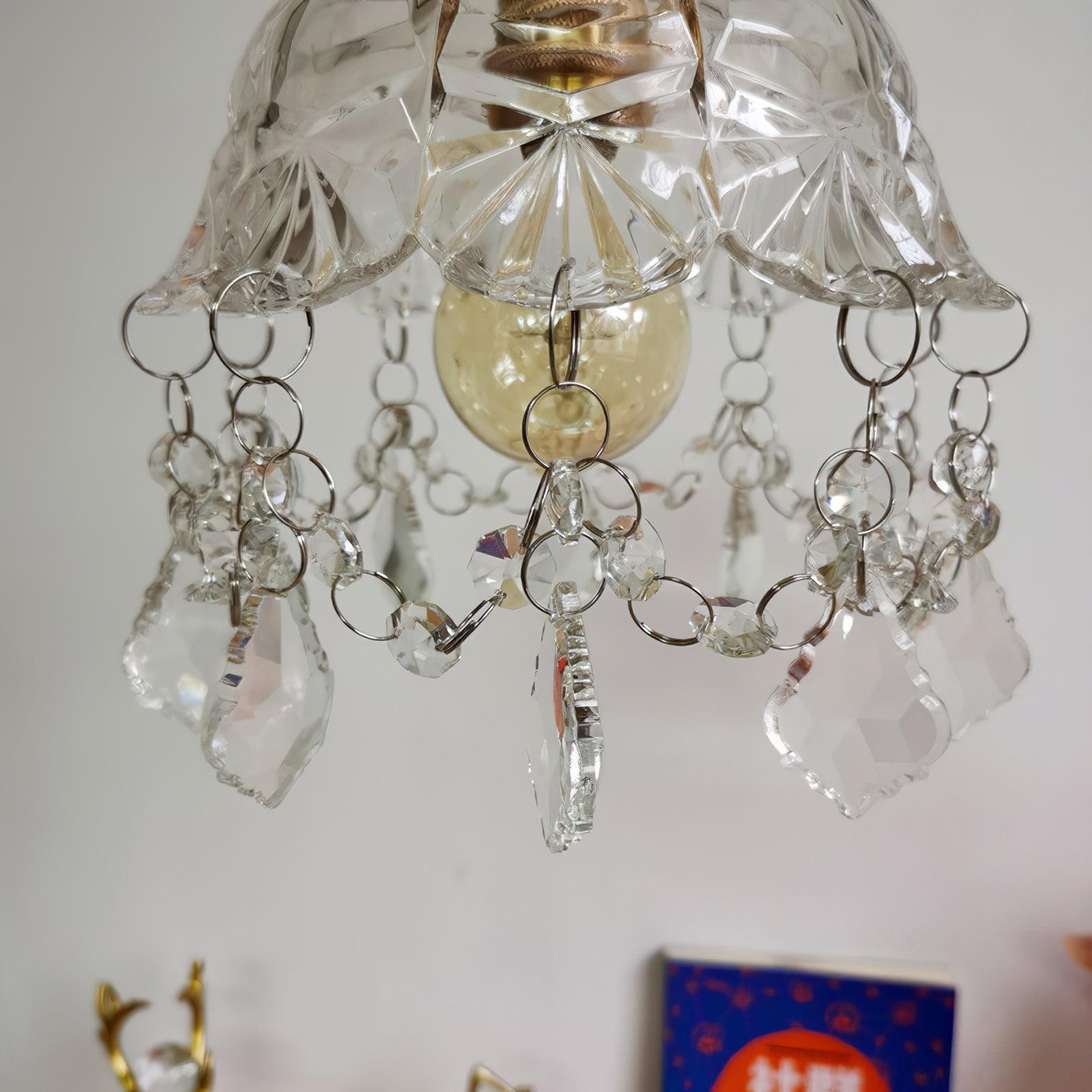 Stem Applique Murale en Cristal avec Franges de Luxe