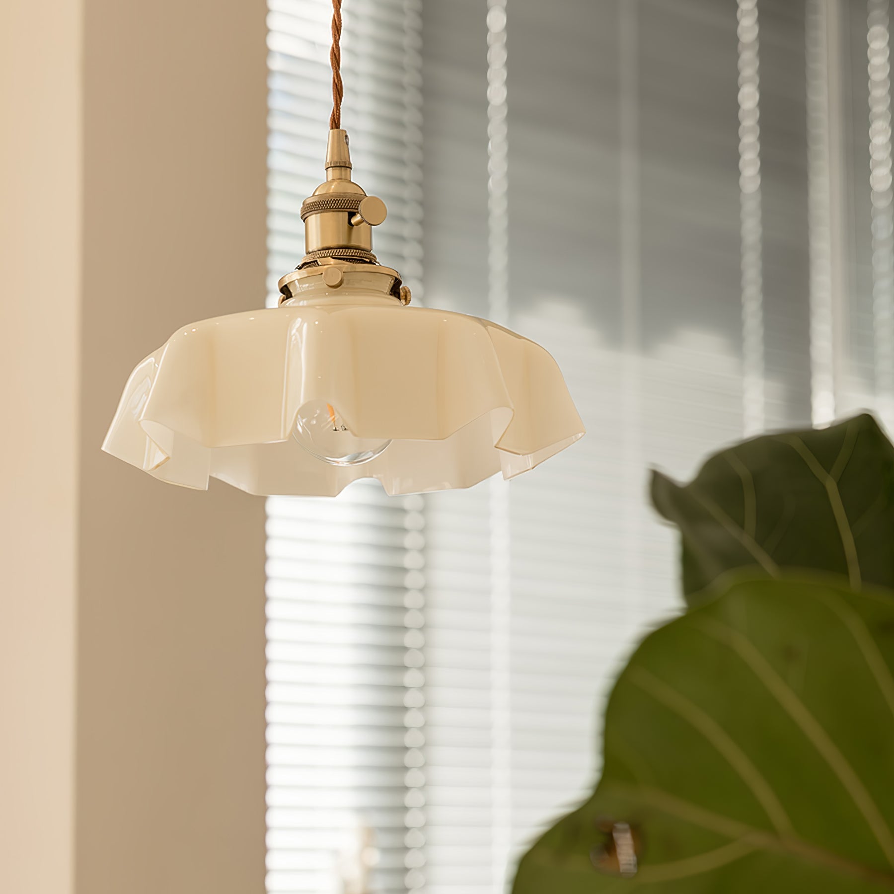 Civen Suspension Fleur  Verre