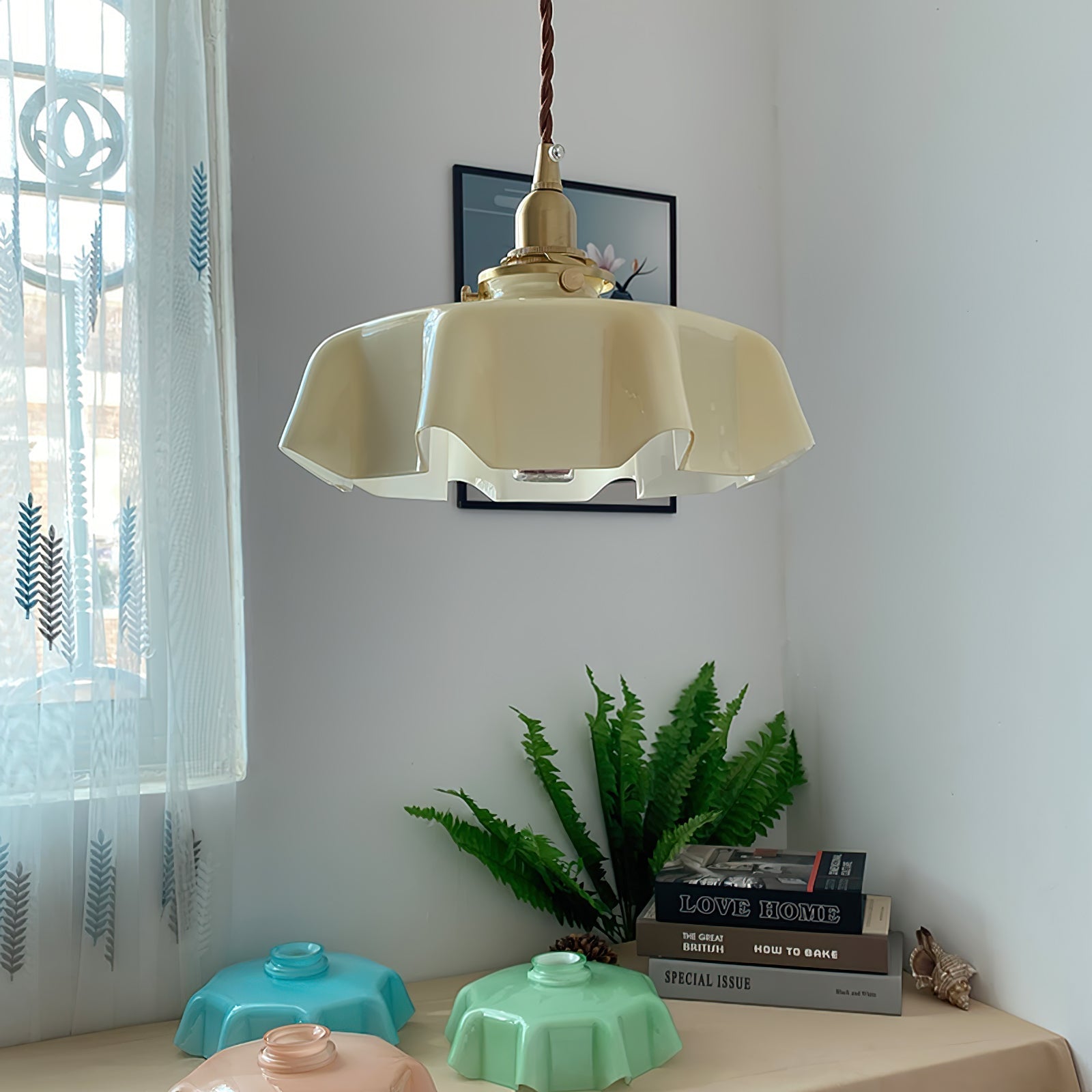 Lustra Suspension Fleur Française pour Salle à Manger