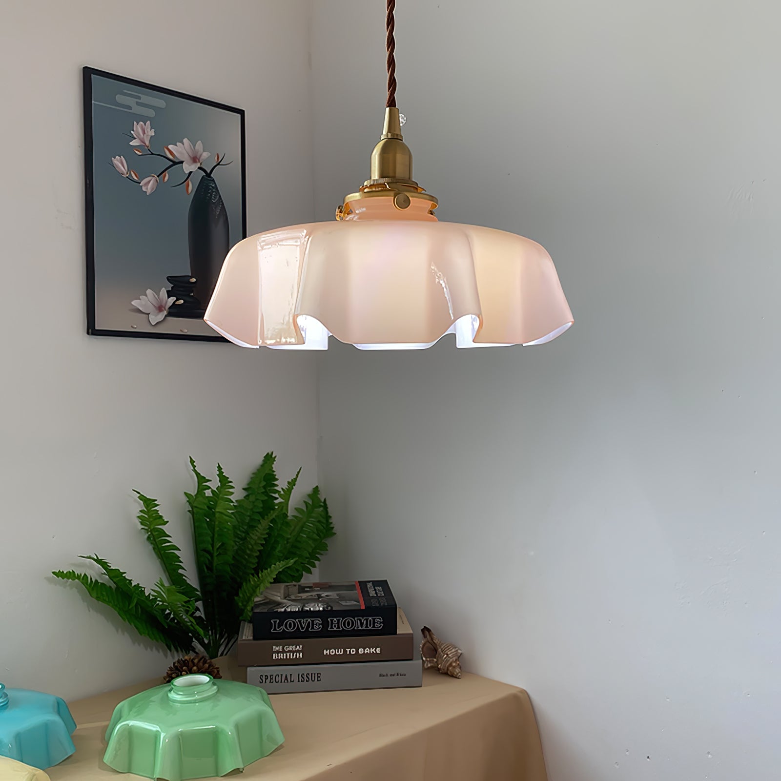 Lustra Suspension Fleur Française pour Salle à Manger