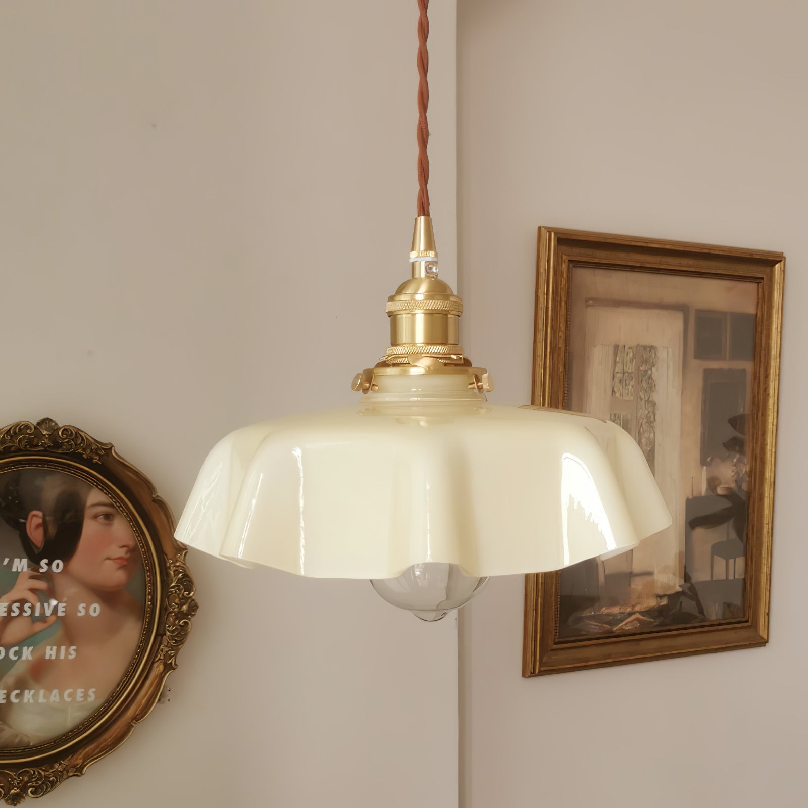 Civen Suspension Fleur  Verre
