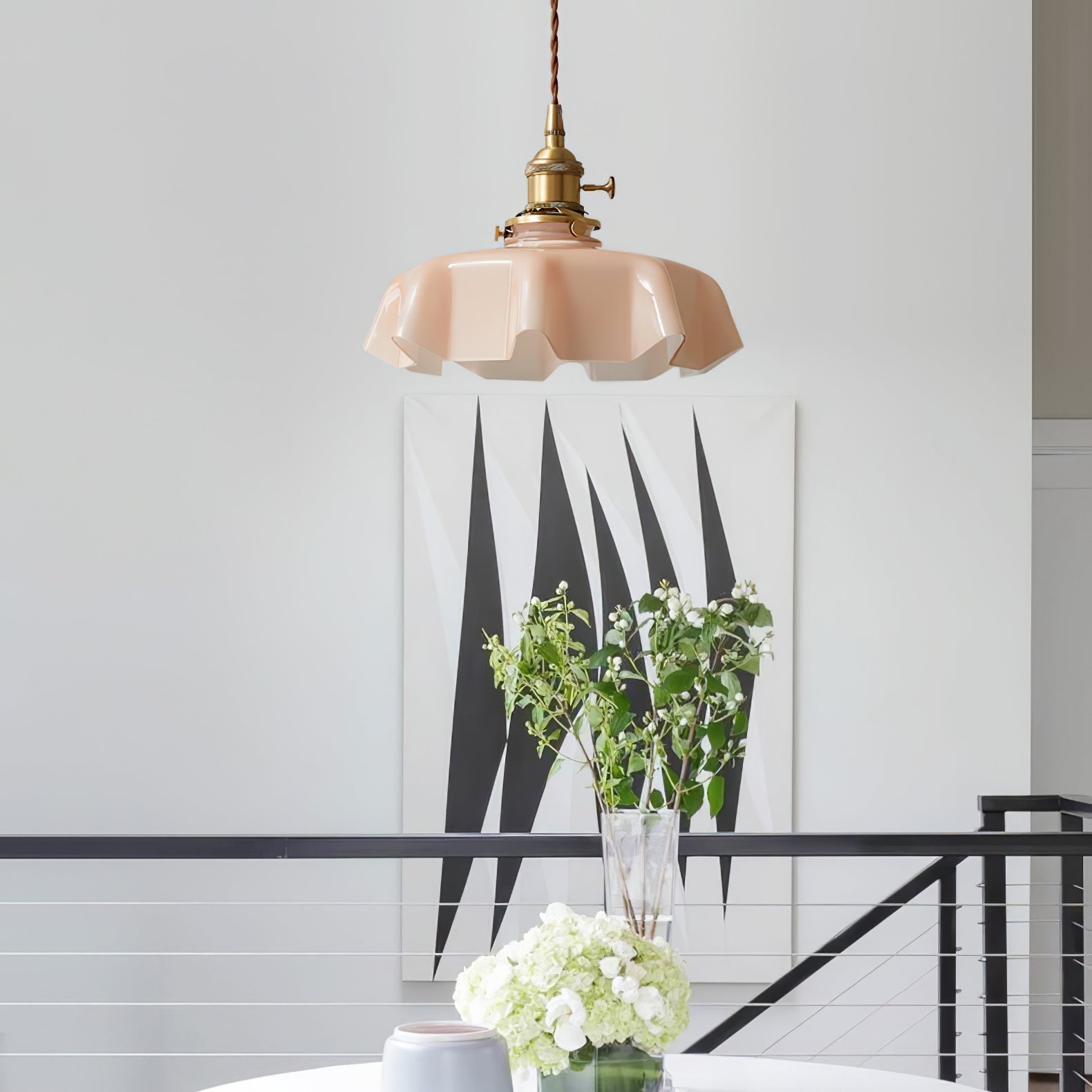 Lustra Suspension Fleur Française pour Salle à Manger