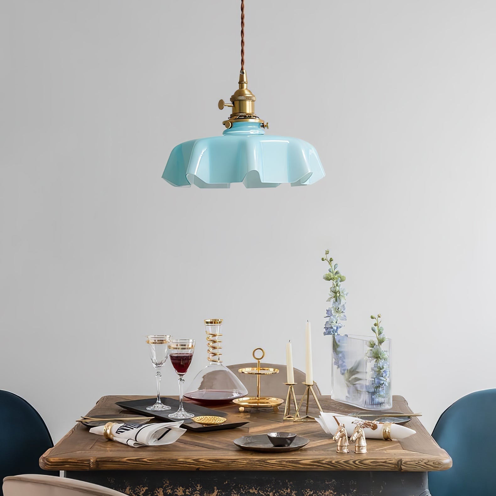 Civen Suspension Fleur  Verre