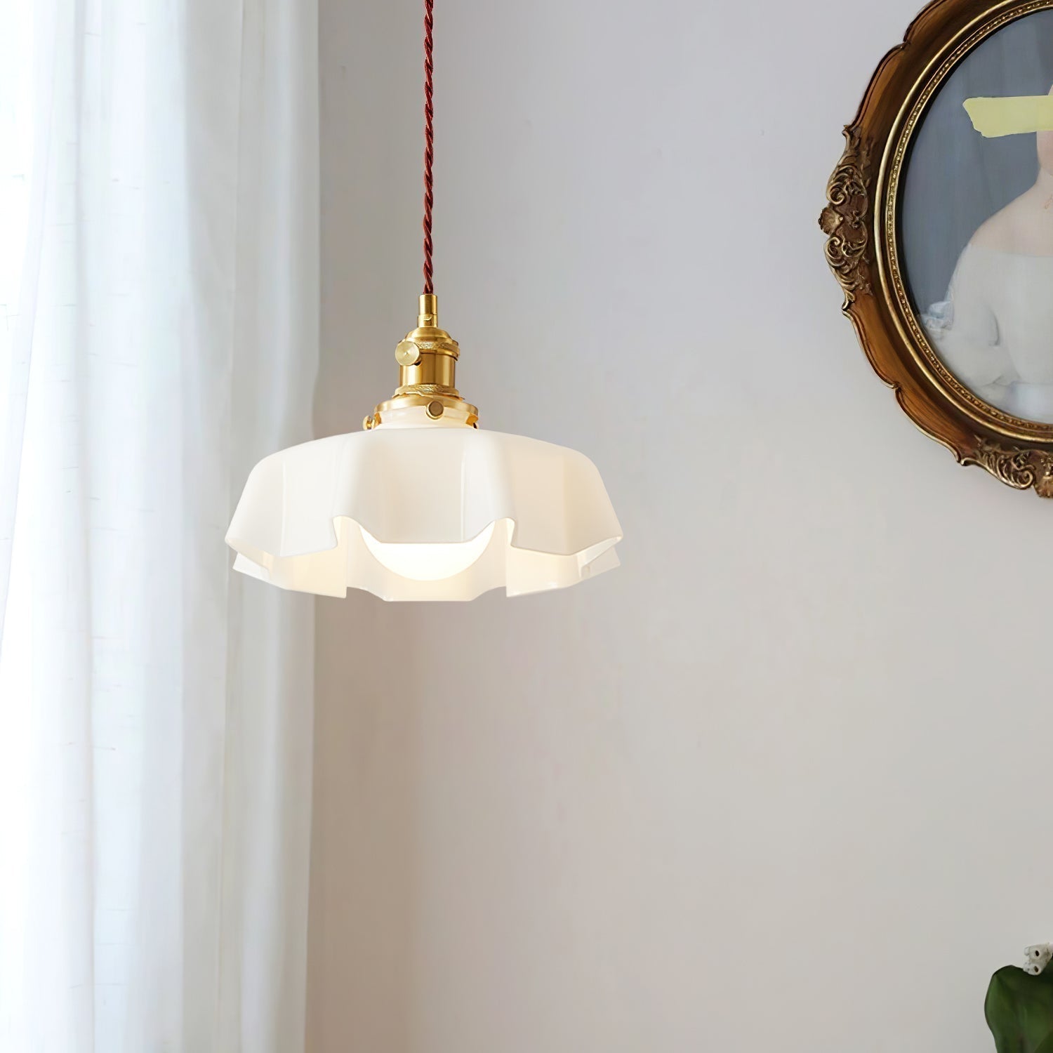 Civen Suspension Fleur  Verre