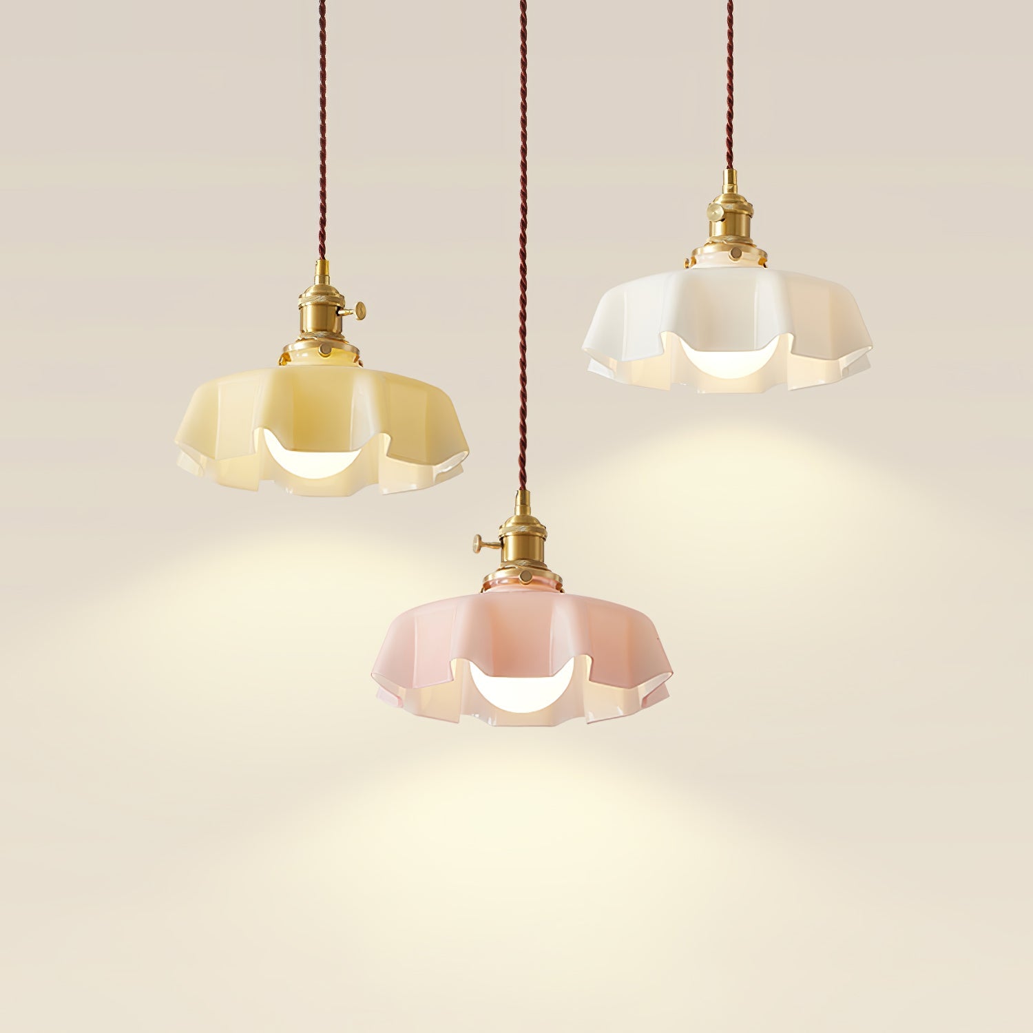 Lustra Suspension Fleur Française pour Salle à Manger
