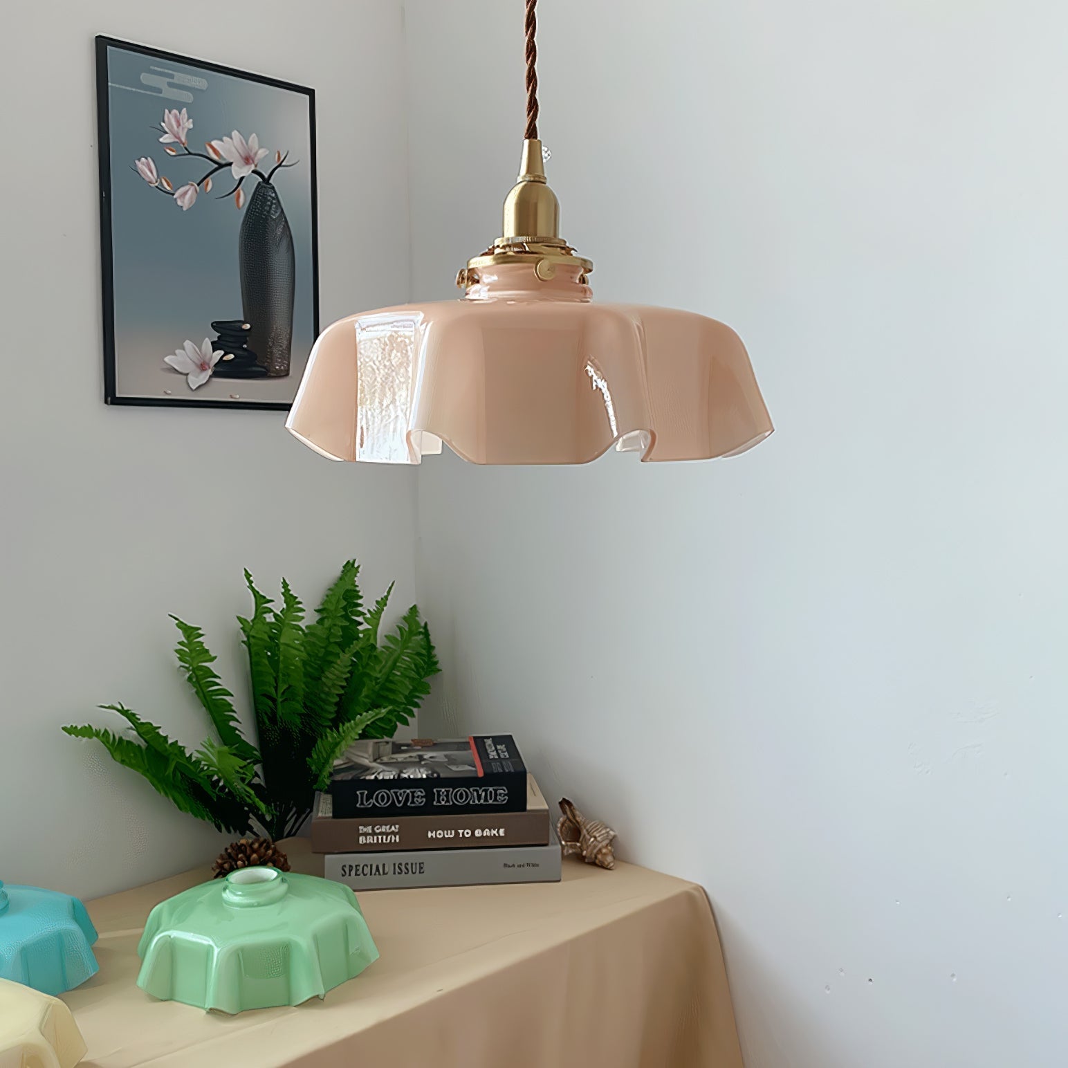 Lustra Suspension Fleur Française pour Salle à Manger