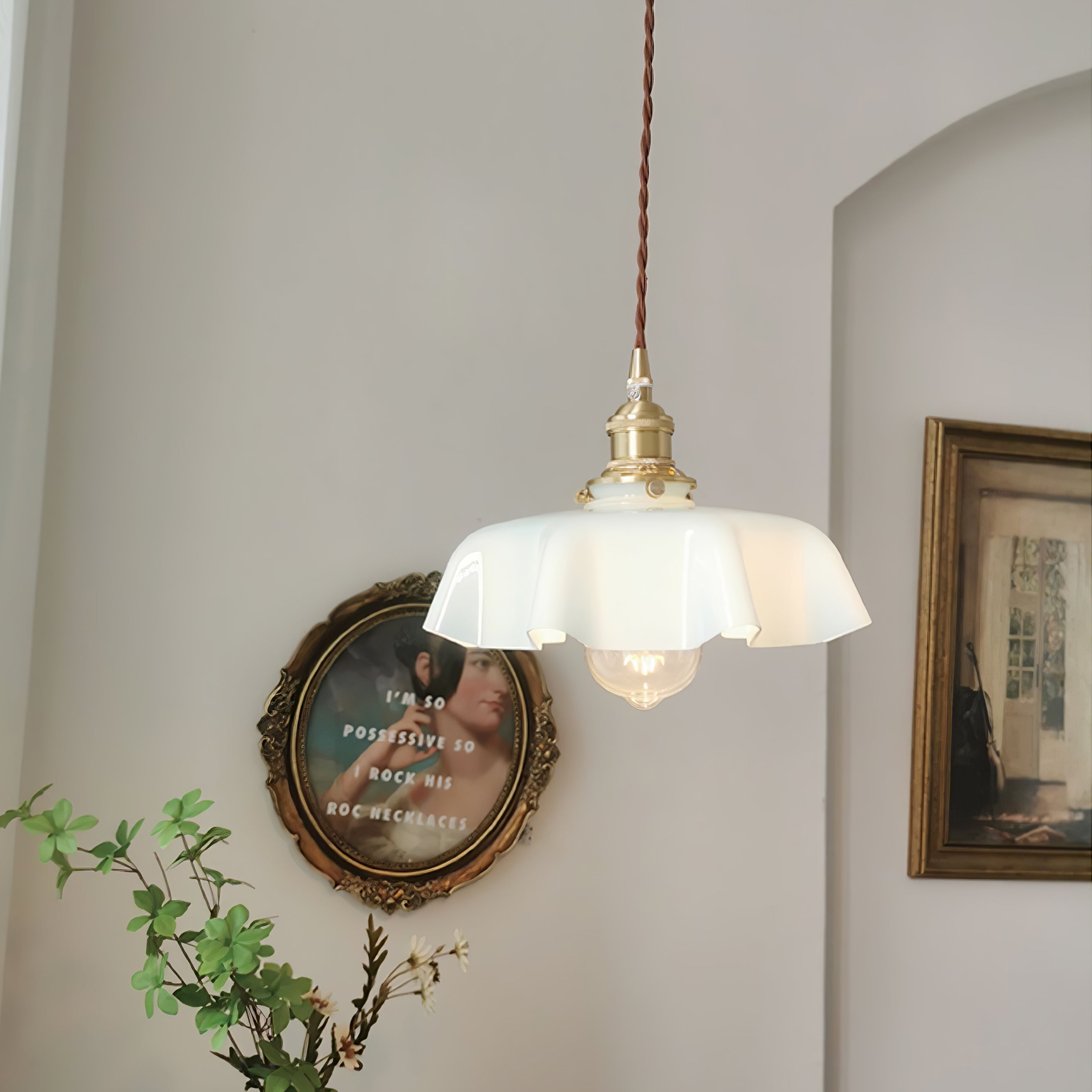 Lustra Suspension Fleur Française pour Salle à Manger