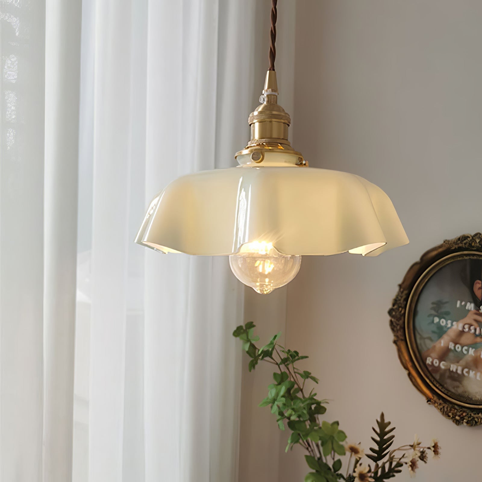 Lustra Suspension Fleur Française pour Salle à Manger