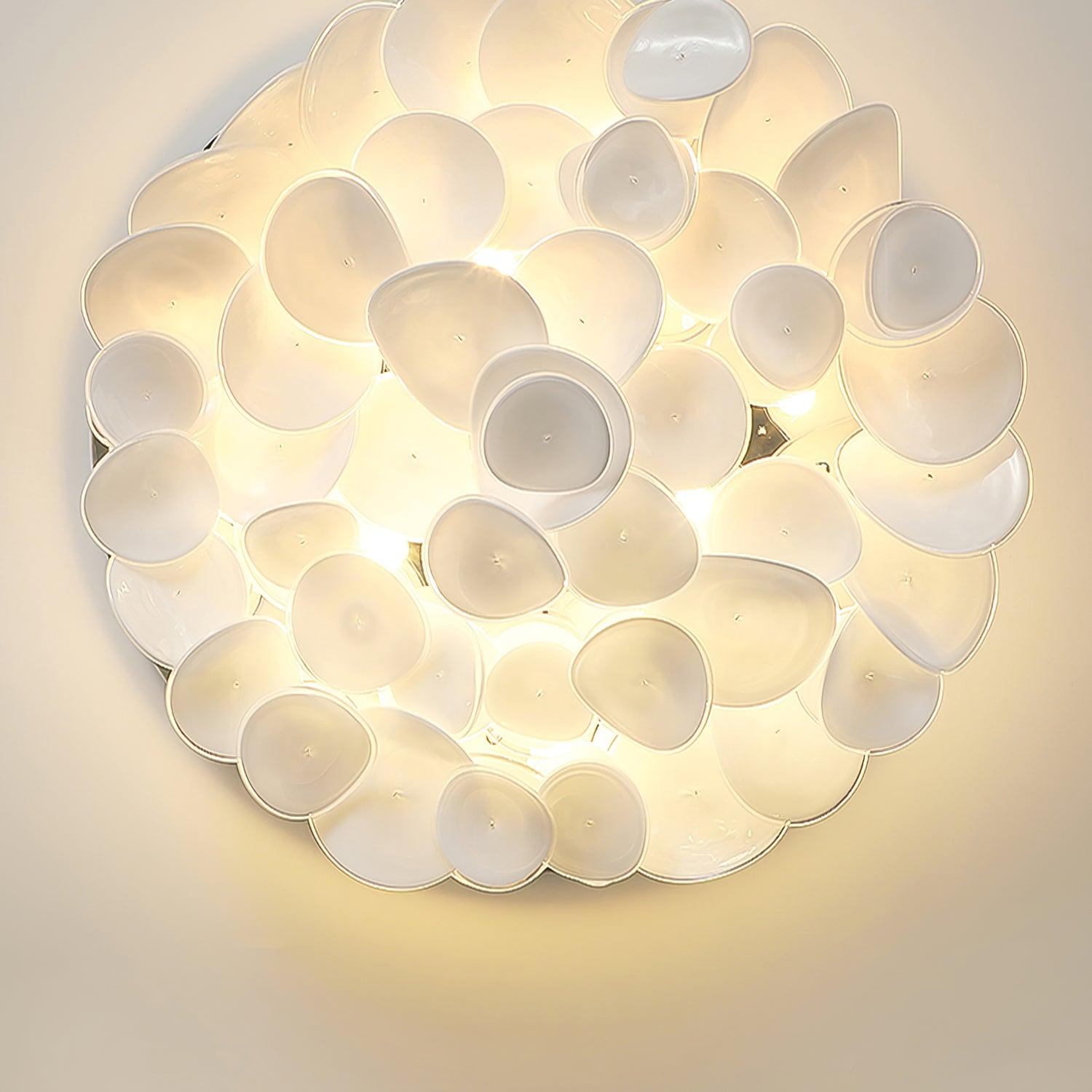 Lustra Lampe de plafond florale française en pétales pour maisons modernes