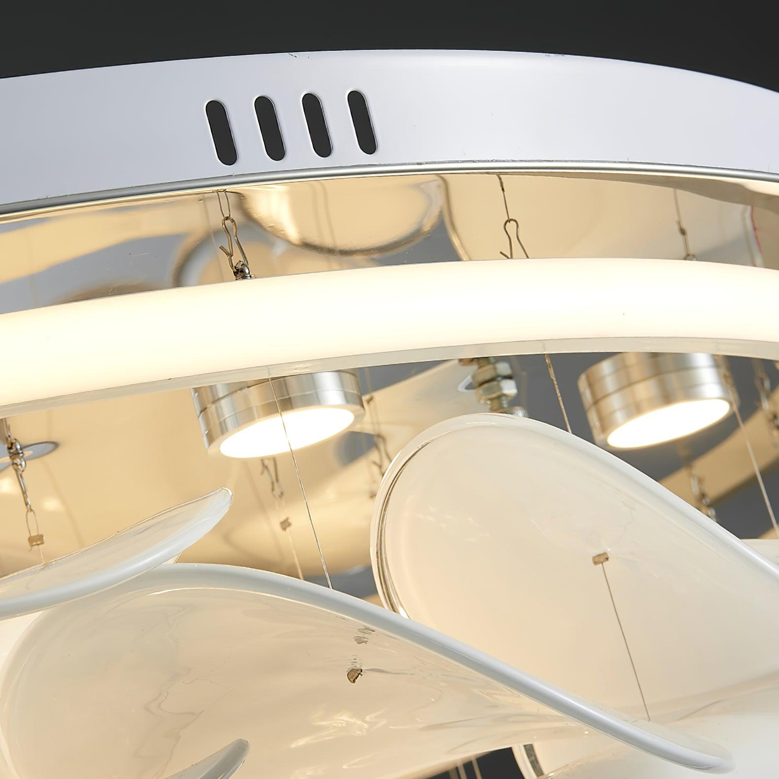 Lustra Lampe de plafond florale française en pétales pour maisons modernes