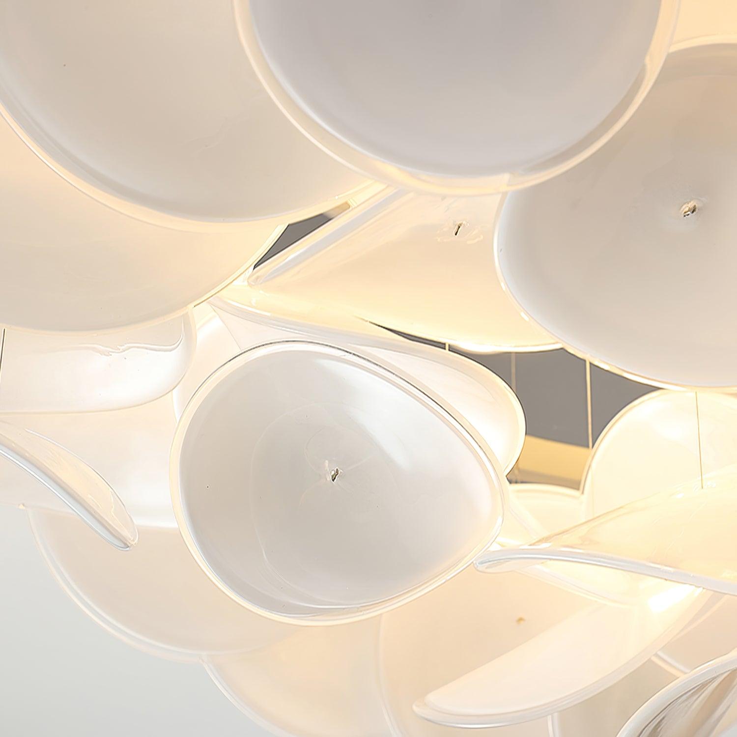 Lustra Lampe de plafond florale française en pétales pour maisons modernes