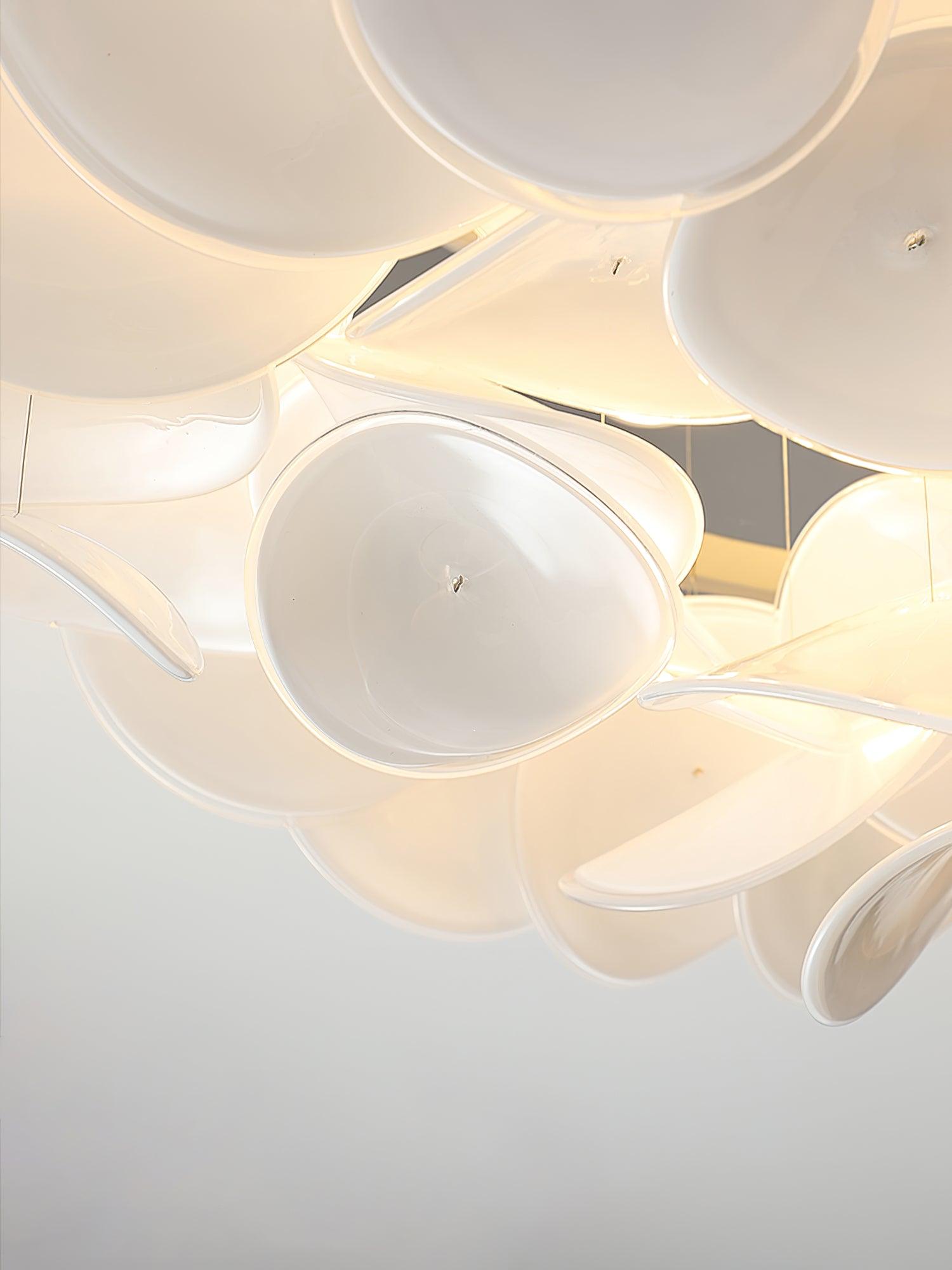 Lustra Lampe de plafond florale française en pétales pour maisons modernes