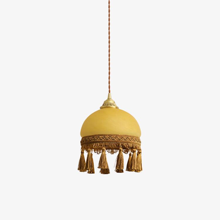 Sycaran Suspension en Tissu avec Franges et Guirlande