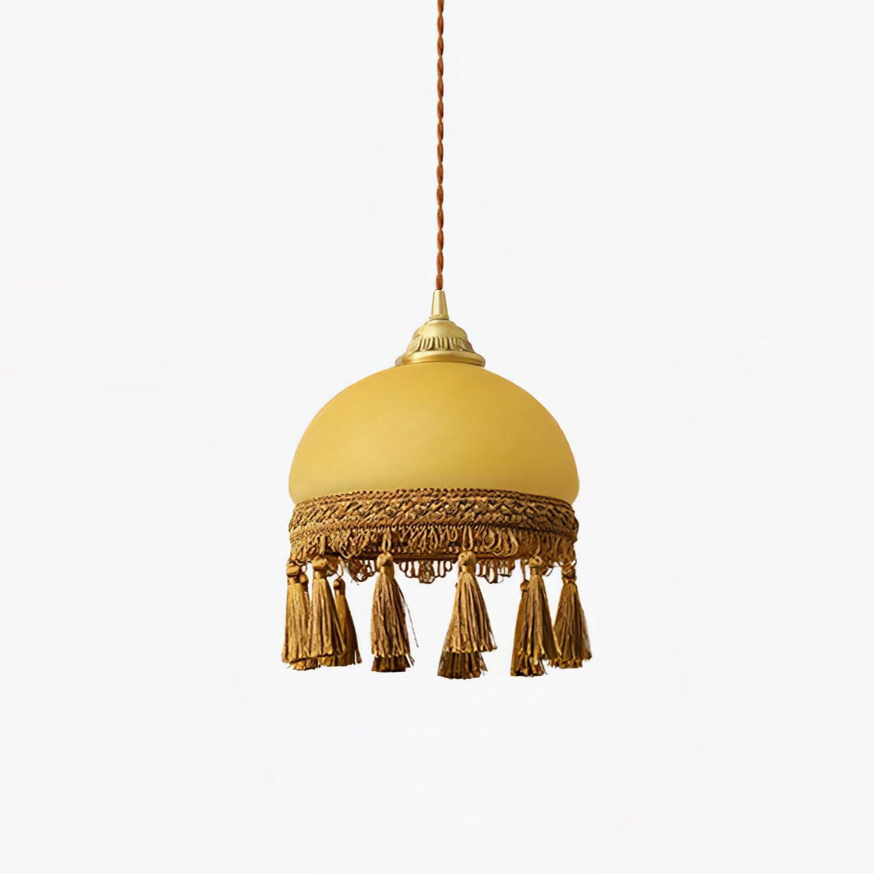 Sycaran Suspension en Tissu avec Franges et Guirlande