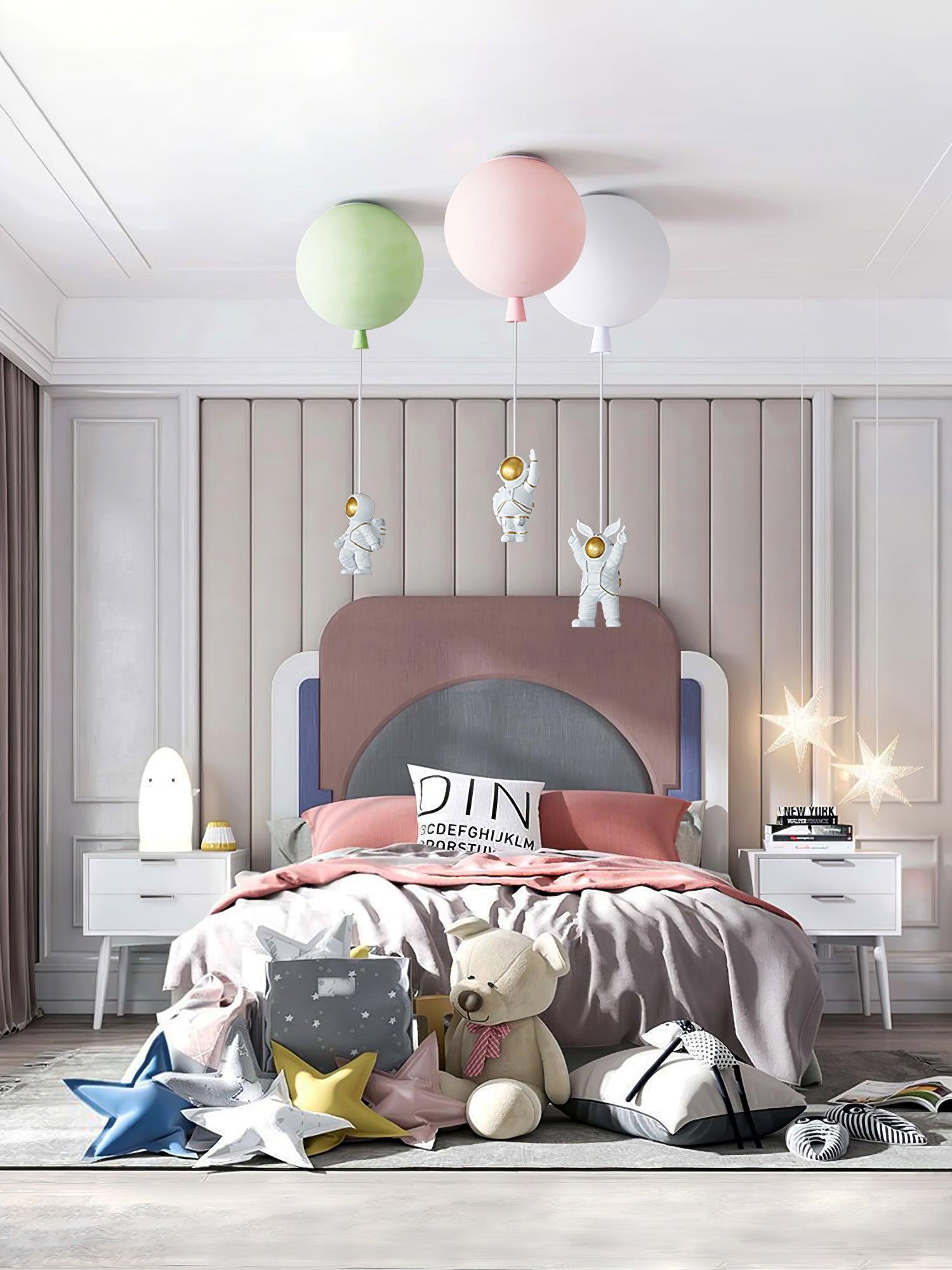 Solara Lampe Plafonnier Acrylique Ballon Astronaute