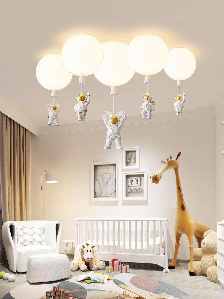 Solara Lampe Plafonnier Acrylique Ballon Astronaute