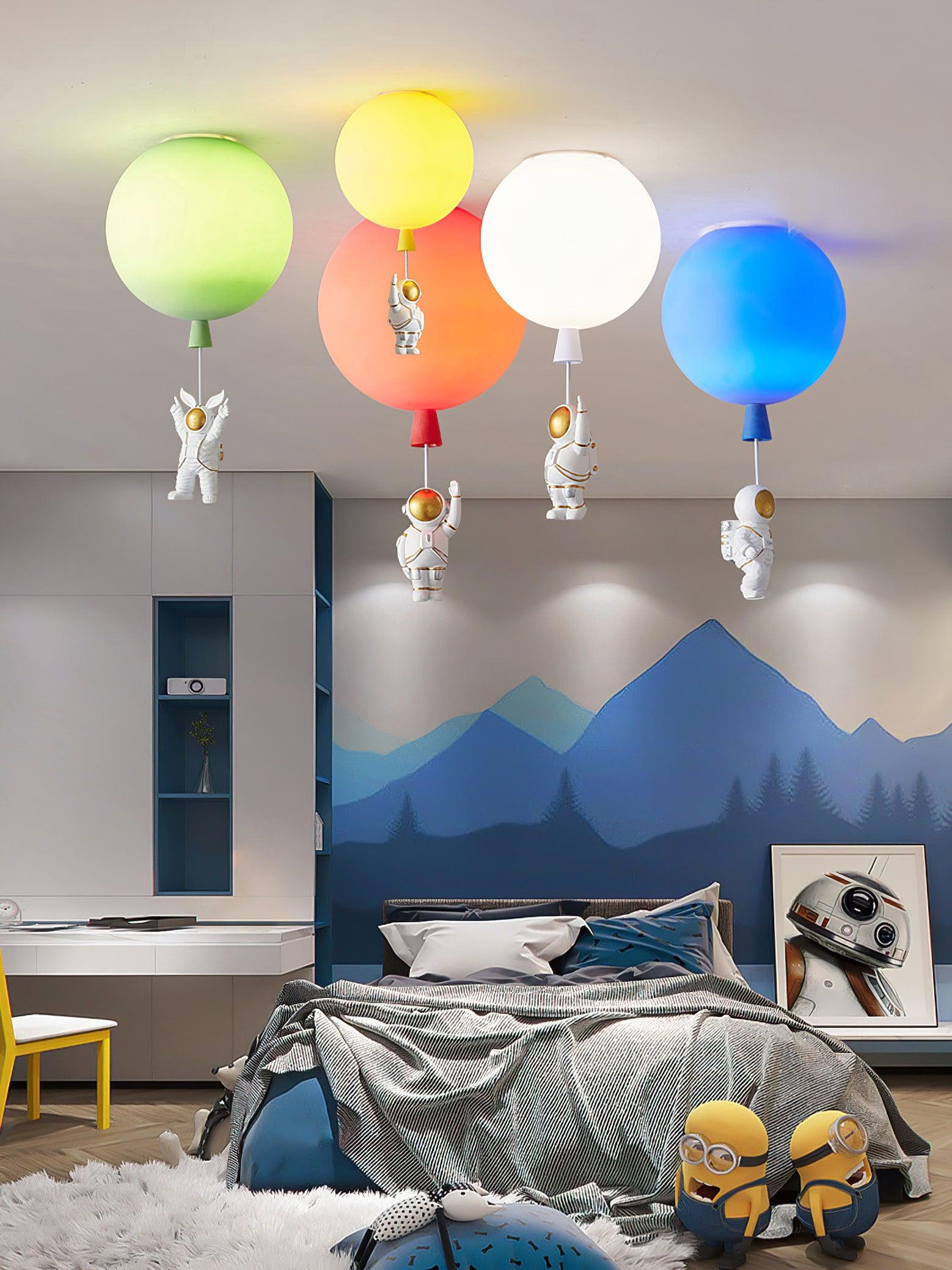 Solara Lampe Plafonnier Acrylique Ballon Astronaute
